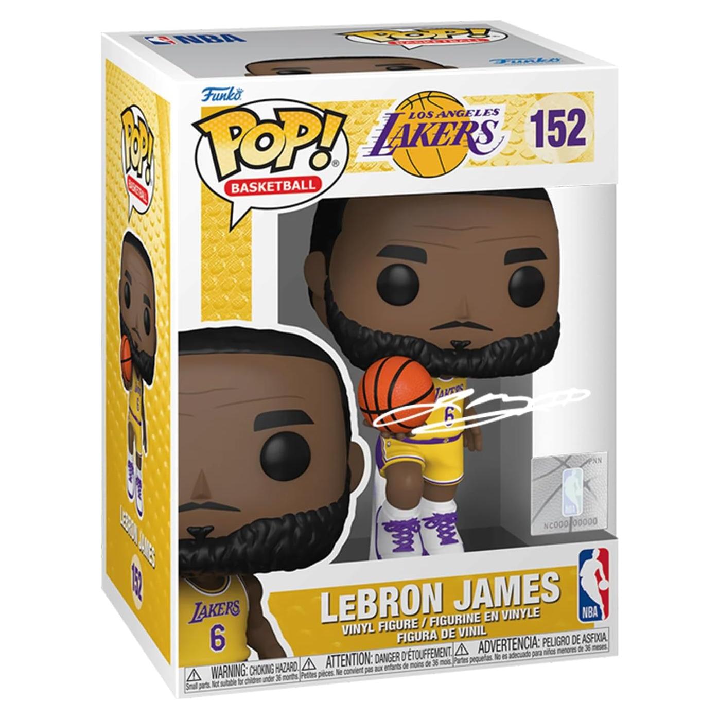 Funko Pop LeBron James #152 Reimpresión Firmada Facsímil NBA