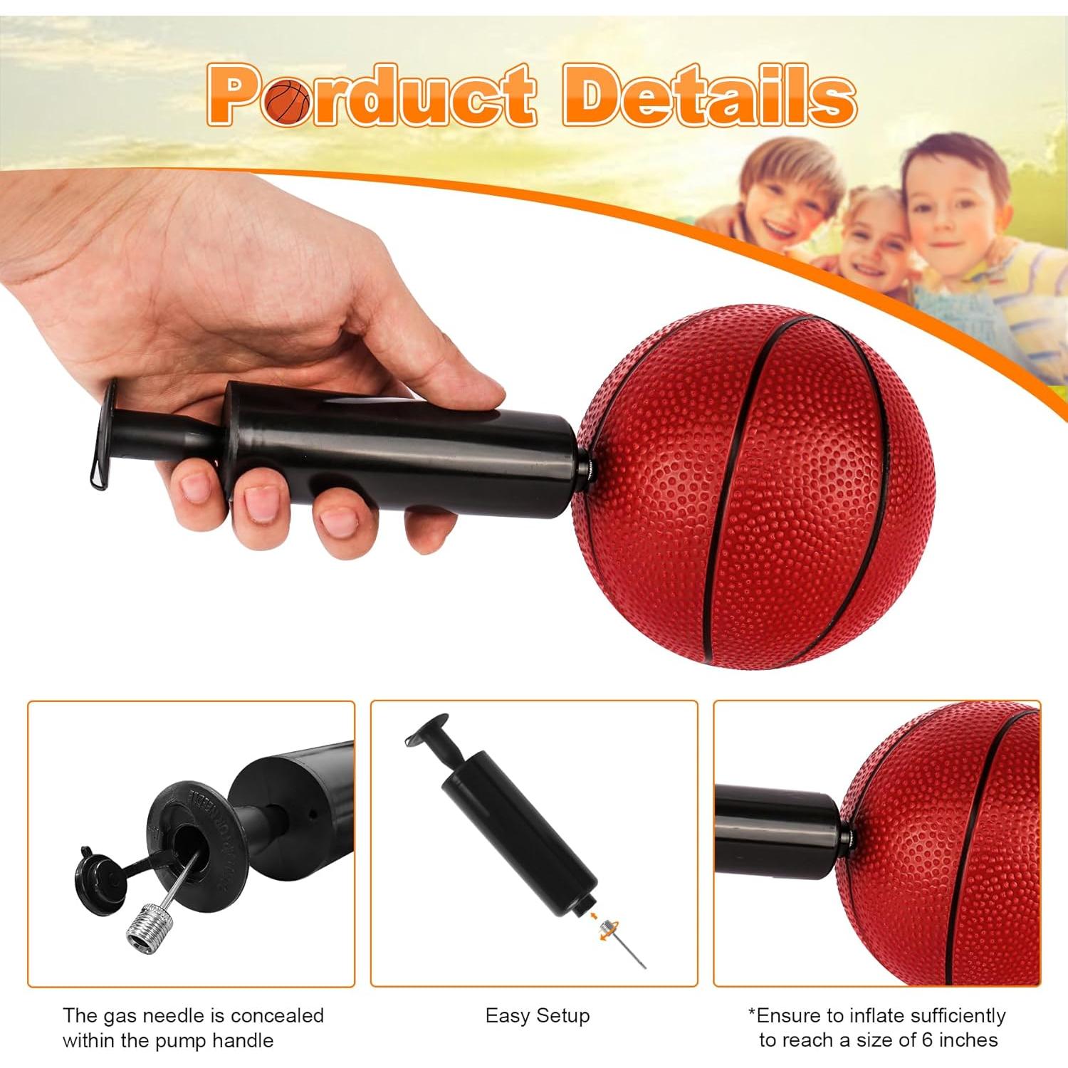 Paquete de 2 Balones de Baloncesto Vobab 15.24 cm PVC