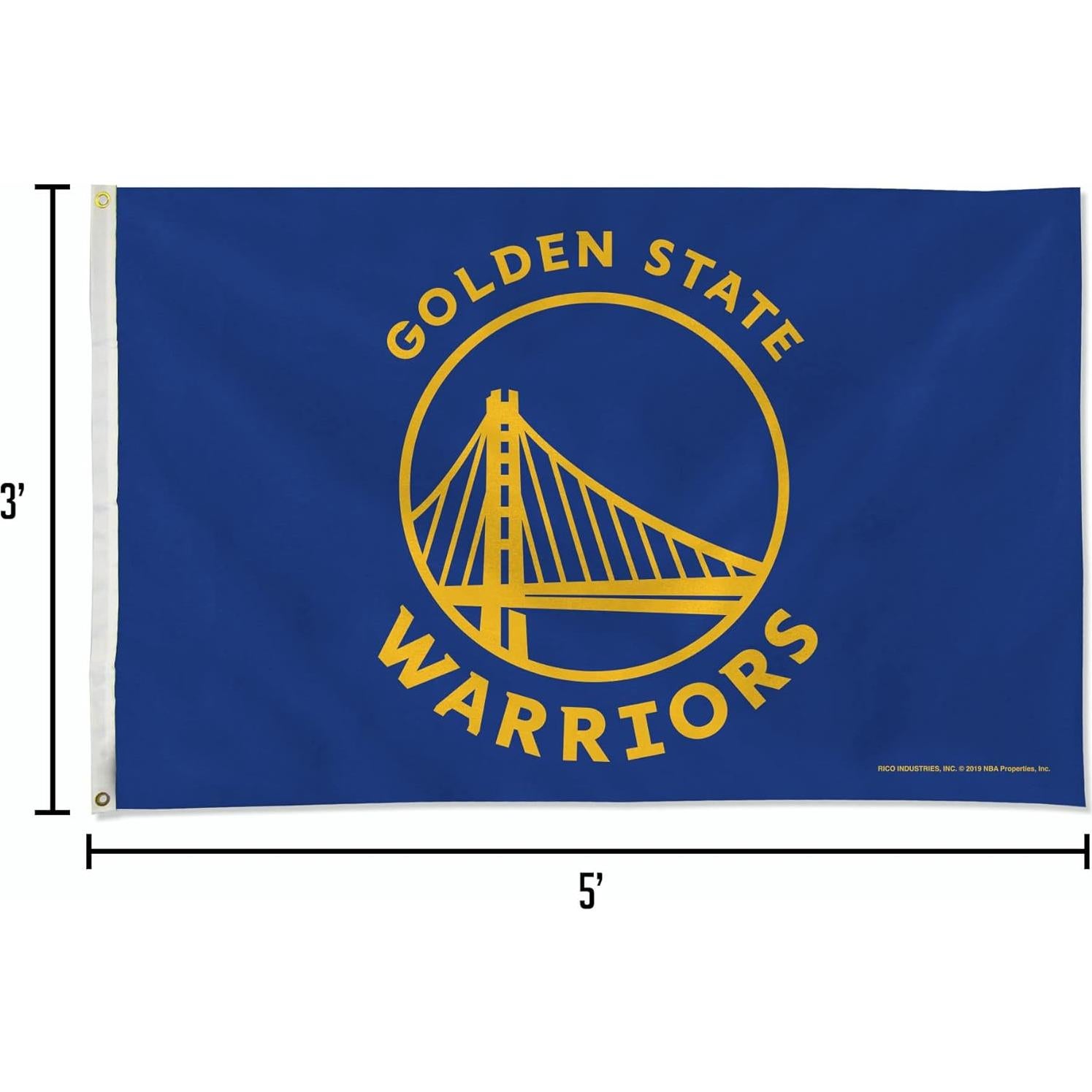 Bandera de Baloncesto NBA Rico Industries 0.91x1.52m Golden State