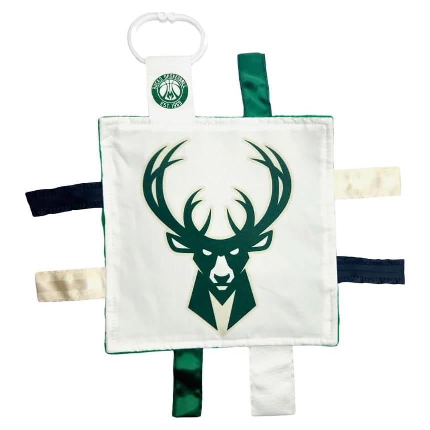 Juguete Sensorial para Bebés Milwaukee Bucks 20x20 cm - Suave y Seguro
