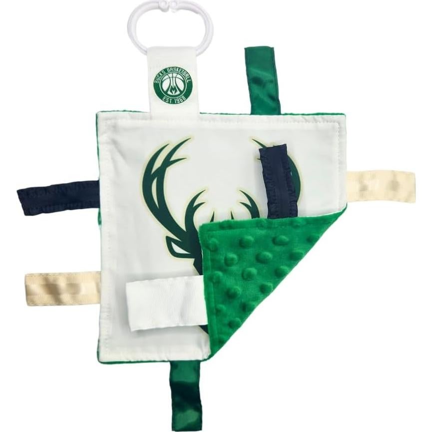 Juguete Sensorial para Bebés Milwaukee Bucks 20x20 cm - Suave y Seguro