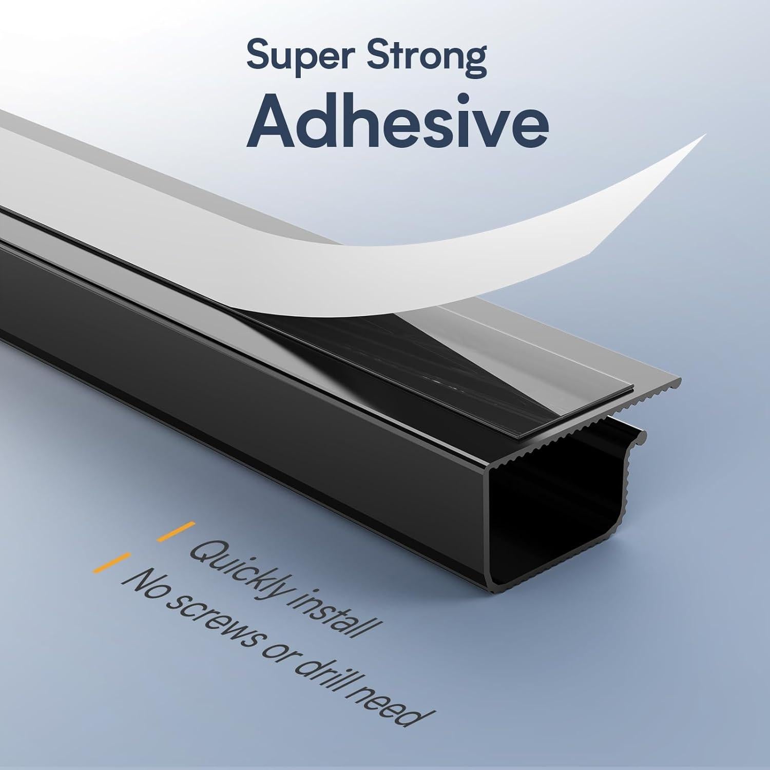 Organizador de Cables Delamu 4 Piezas 159.5 cm Negro