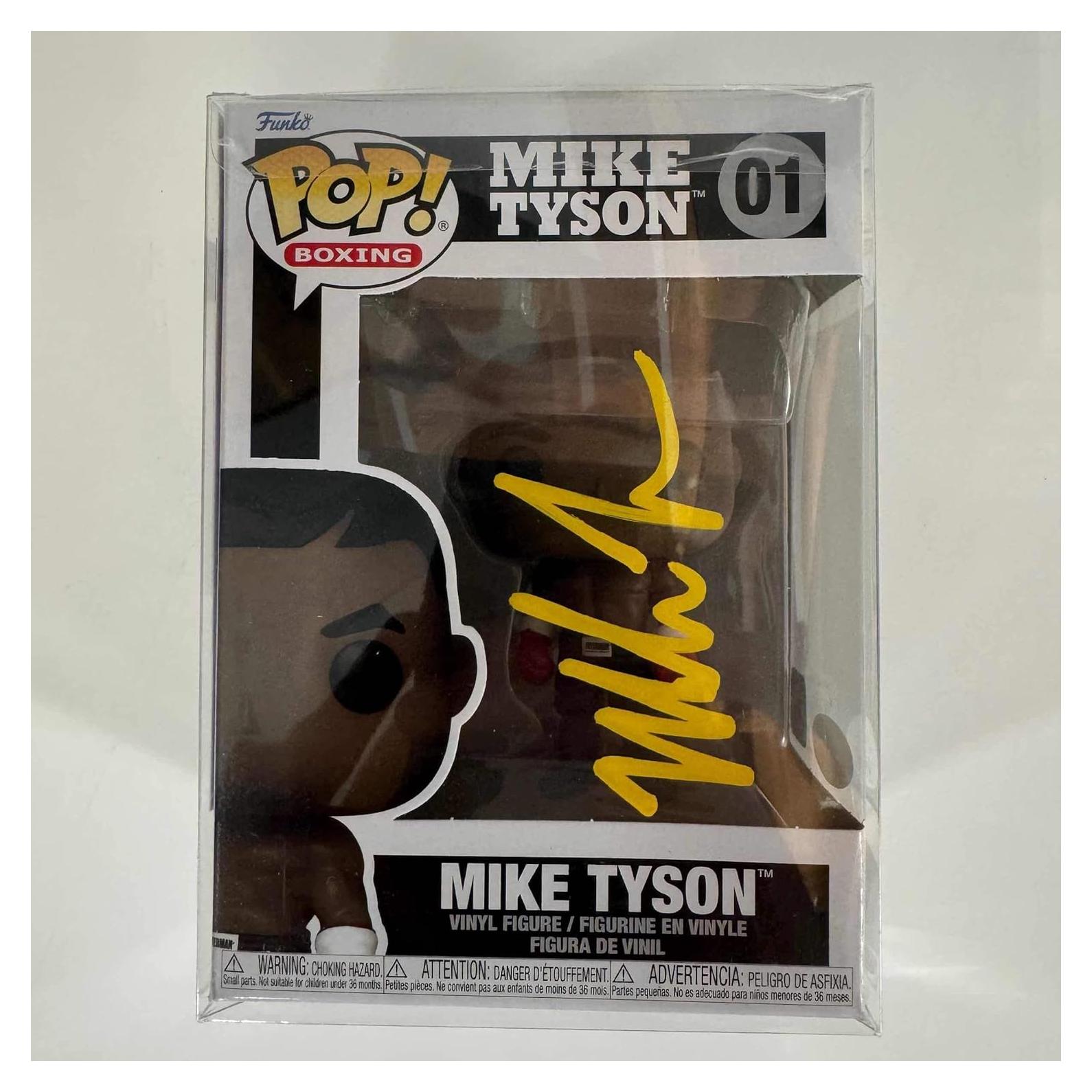 Figurita de boxeo Mike Tyson firmada - Coleccionable XL