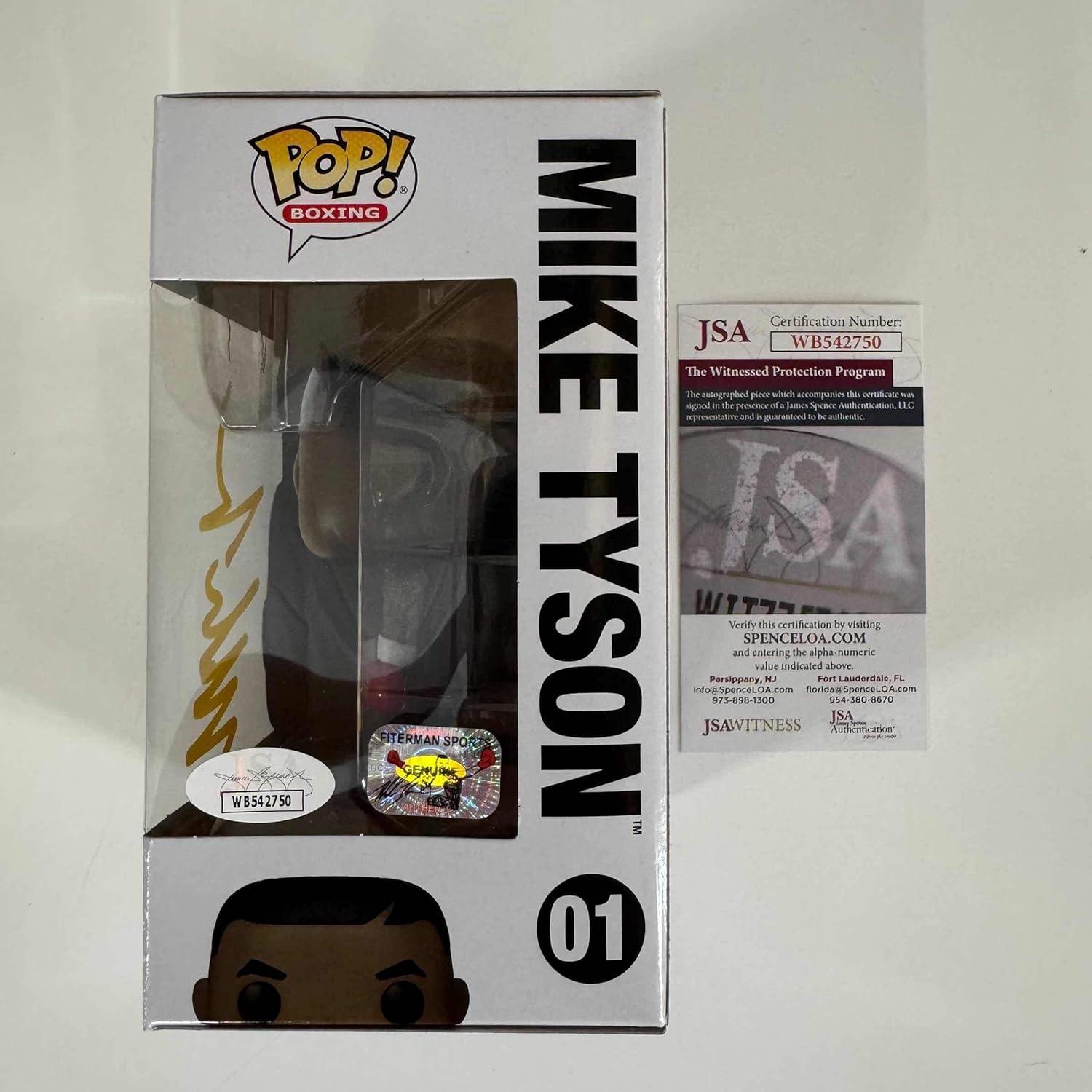 Figurita de boxeo Mike Tyson firmada - Coleccionable XL