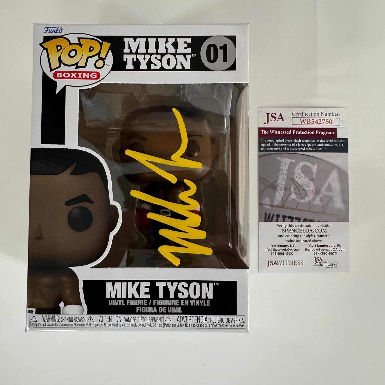 Figurita de boxeo Mike Tyson firmada - Coleccionable XL