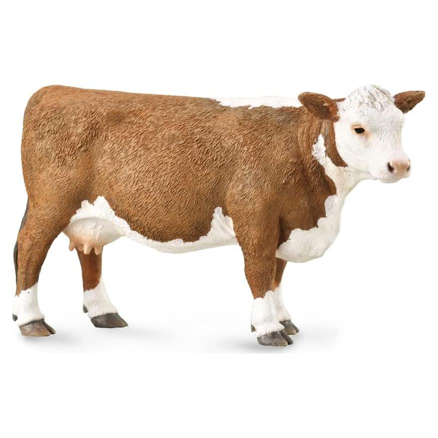 Vaca Hereford a Escala CollectA 12.7 cm 100% Plástico