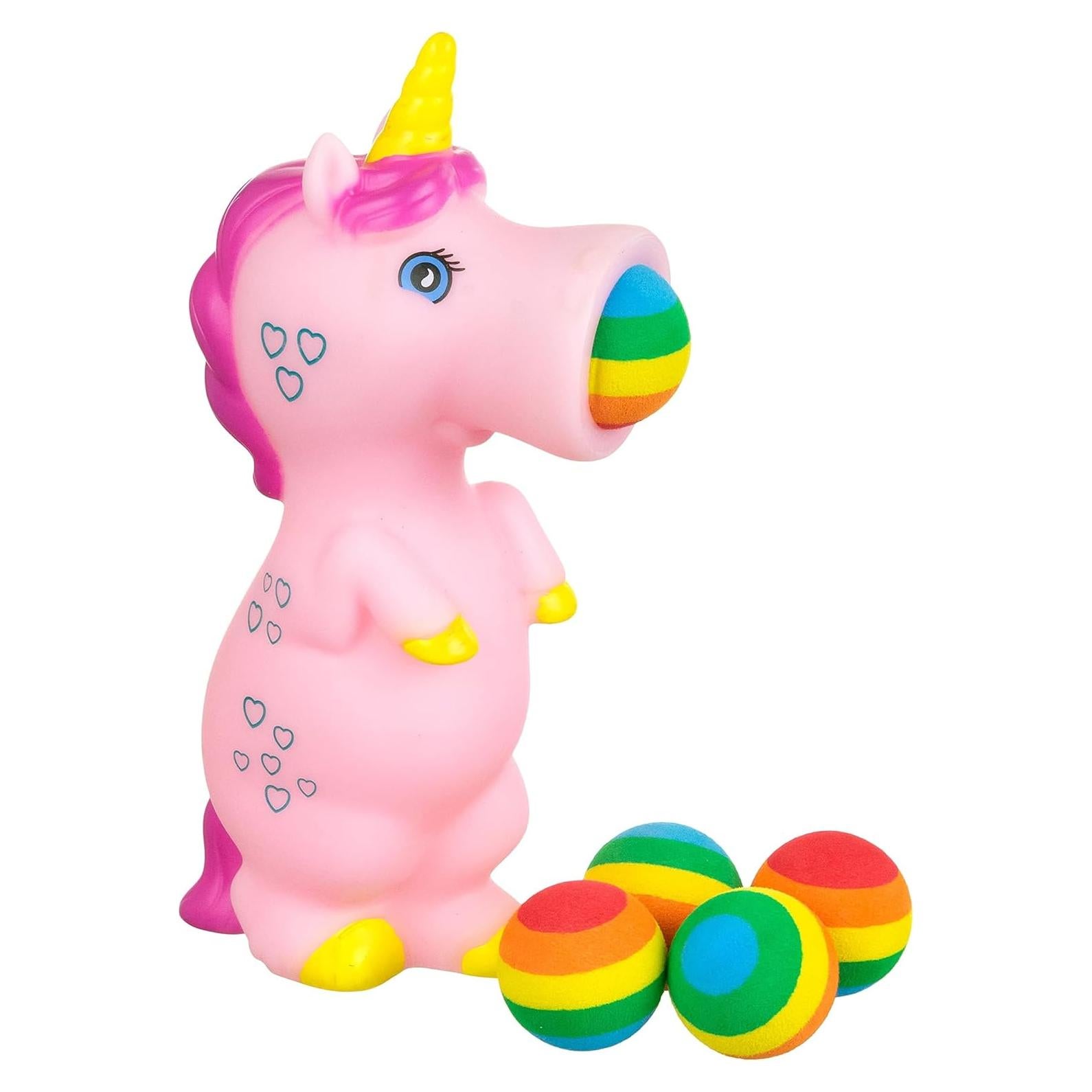 Lanzador de Pelotas de Unicornio Expressions - Juguete Squishy