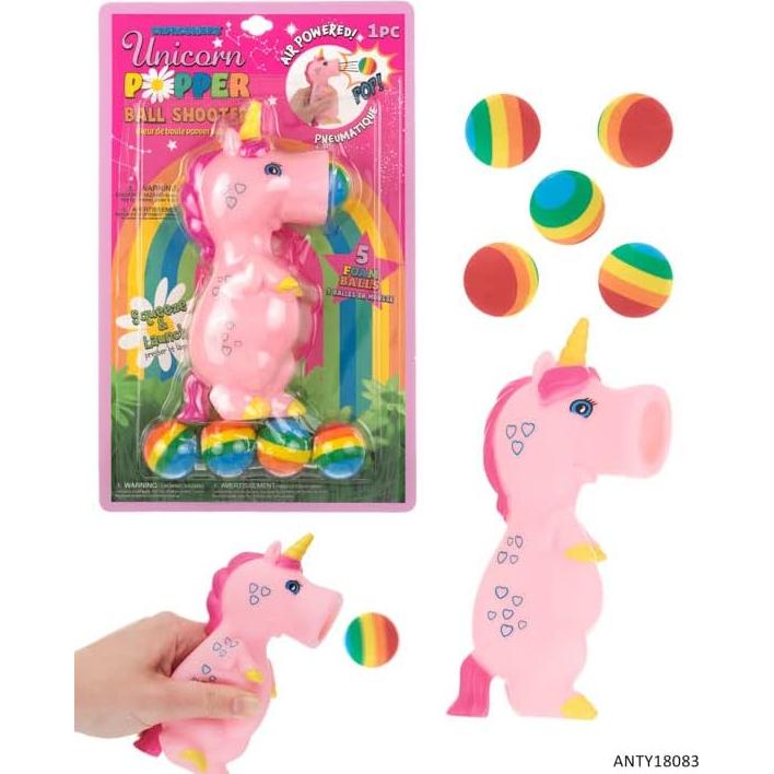 Lanzador de Pelotas de Unicornio Expressions - Juguete Squishy