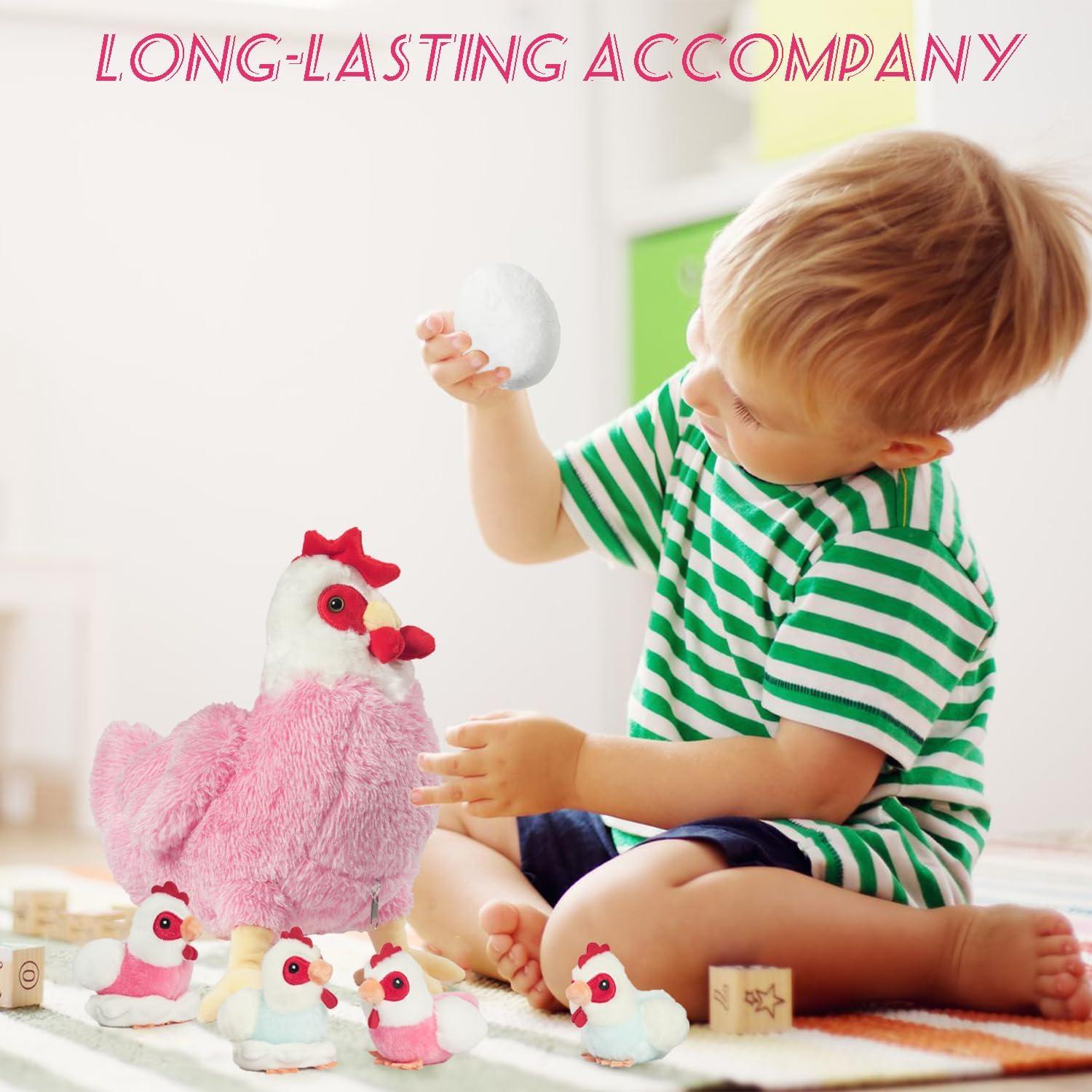 Juguete de Peluche 9 en 1 Gallina Ponedora XYHQYB