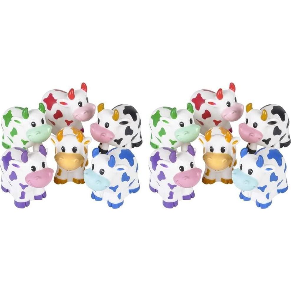 Juguetes de Goma de Vaca Toyco - Paquete de 12 Figuras 5.08 cm