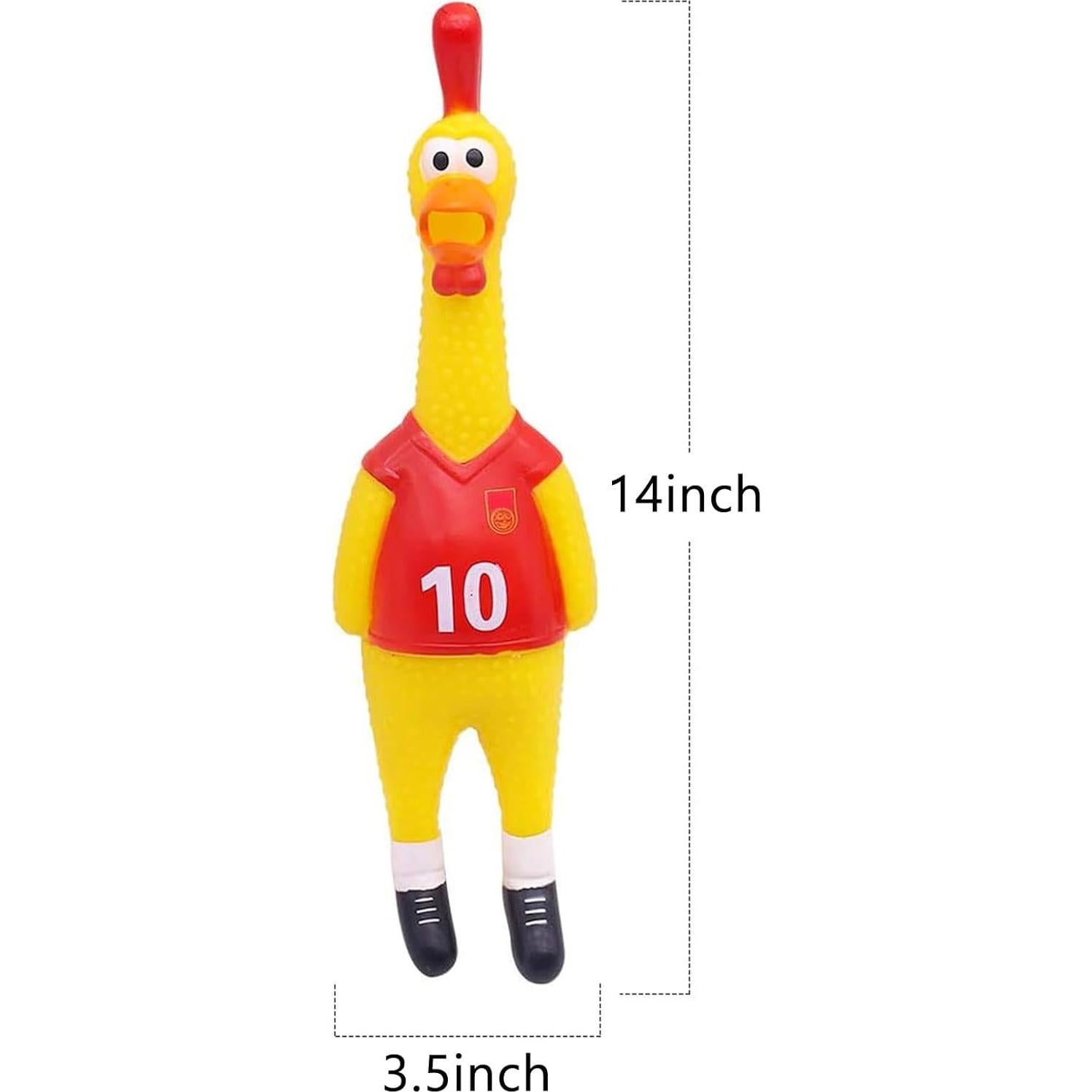 Juguete de Goma Chirriante POPLAY 35 cm para Perros y Niños