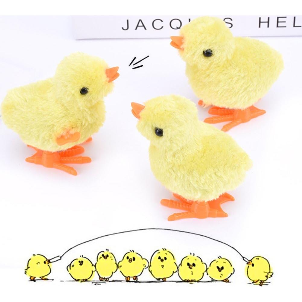 Juguetes de Cuerda 3 Nutrias - 12 Pollitos Saltarines de Peluche