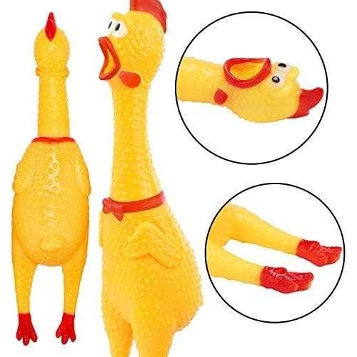Juguetes para Perros Legend Sandy - Set de 3 Pollos Gritones Amarillo