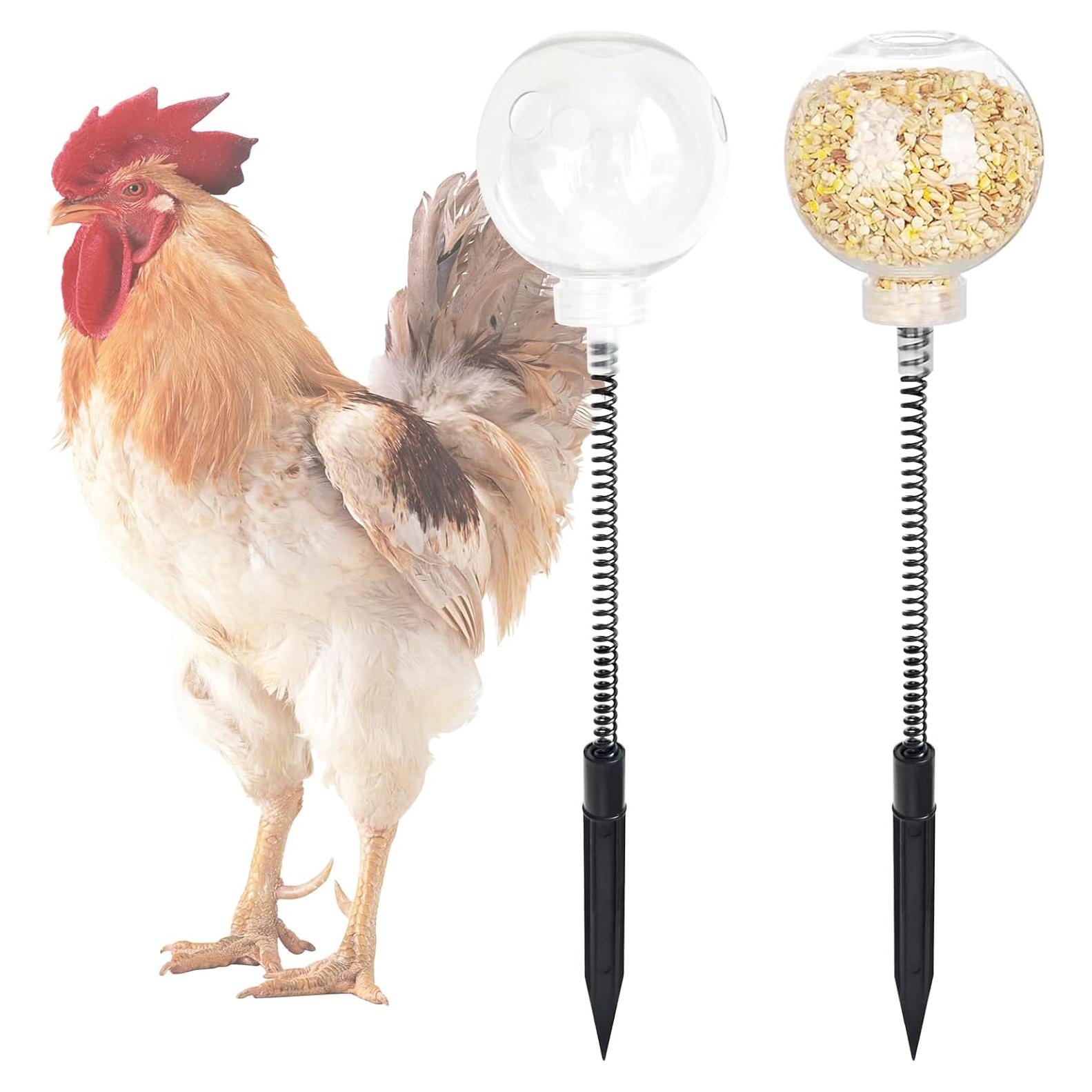 Paquete de 2 Juguetes para Picoteo de Pollo CYG&CL 8.5 cm