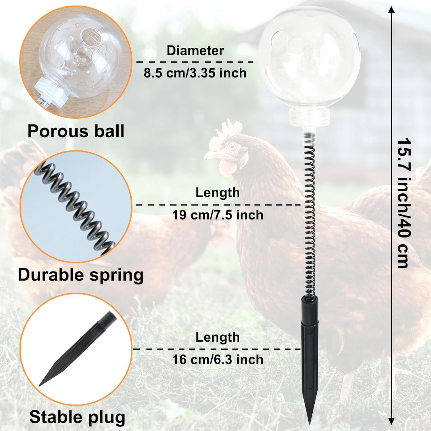 Paquete de 2 Juguetes para Picoteo de Pollo CYG&CL 8.5 cm
