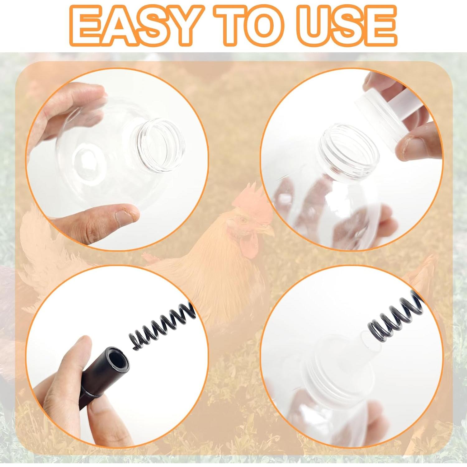 Paquete de 2 Juguetes para Picoteo de Pollo CYG&CL 8.5 cm