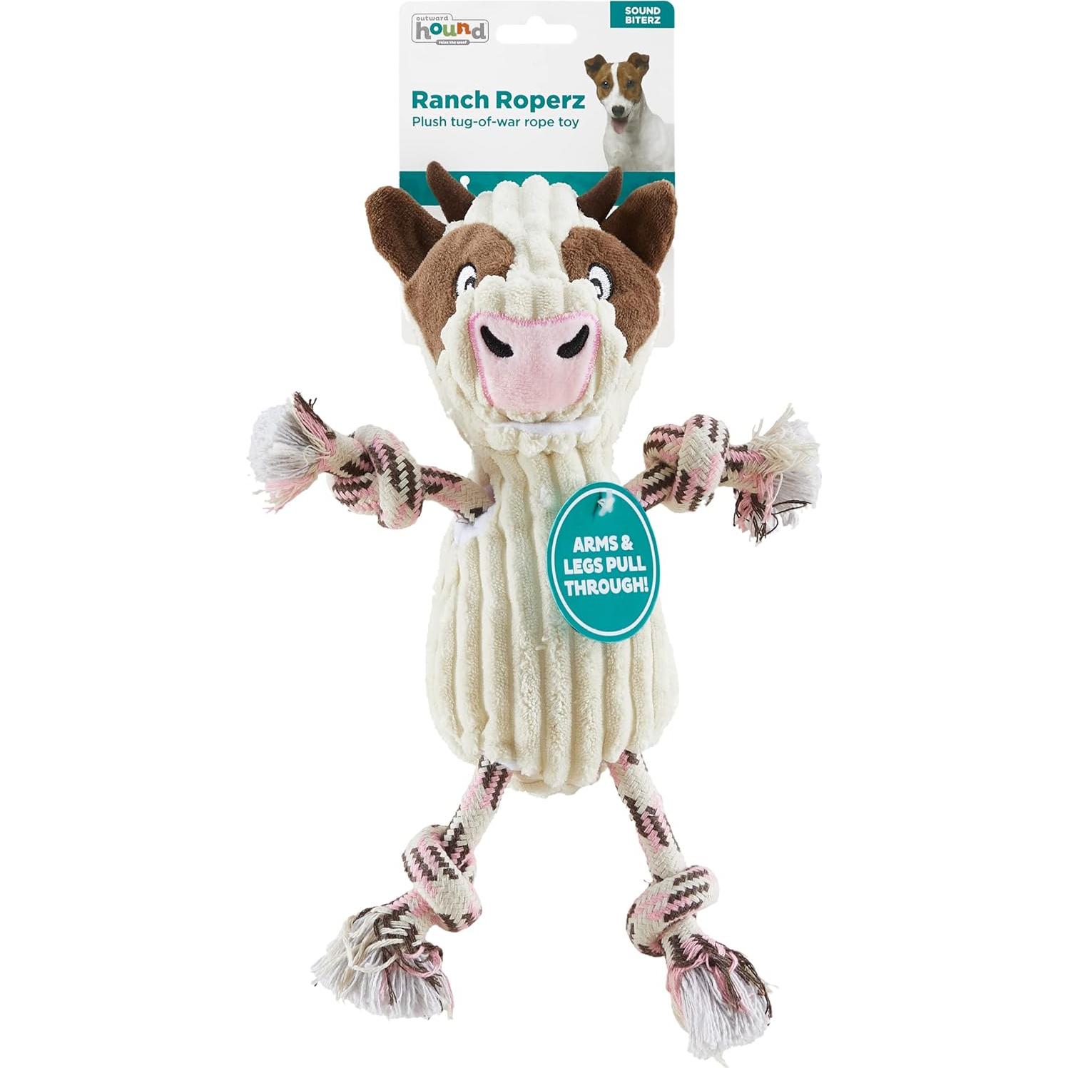 Juguete de Perro de Peluche Outward Hound Vaca Ranch Roperz