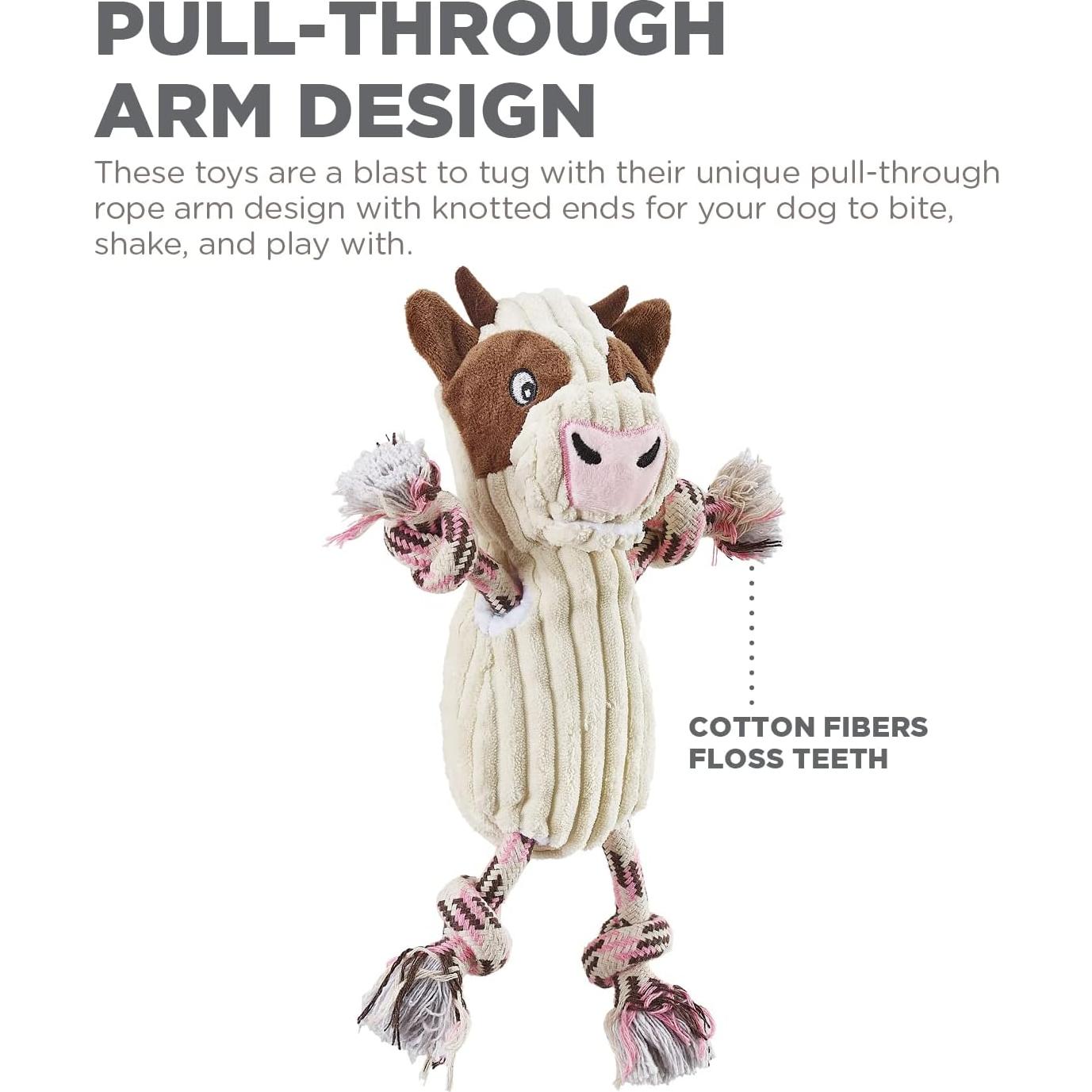 Juguete de Perro de Peluche Outward Hound Vaca Ranch Roperz