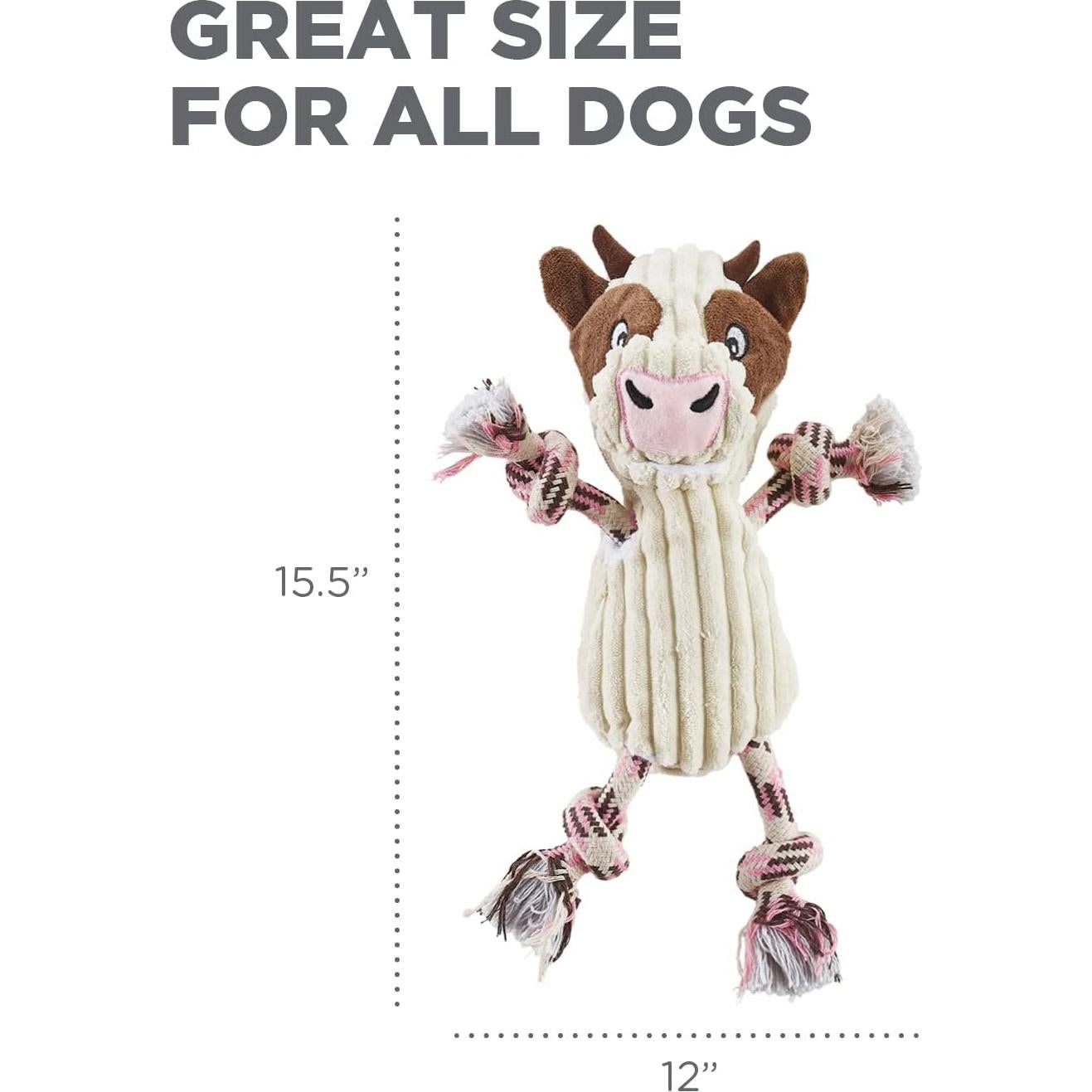 Juguete de Perro de Peluche Outward Hound Vaca Ranch Roperz