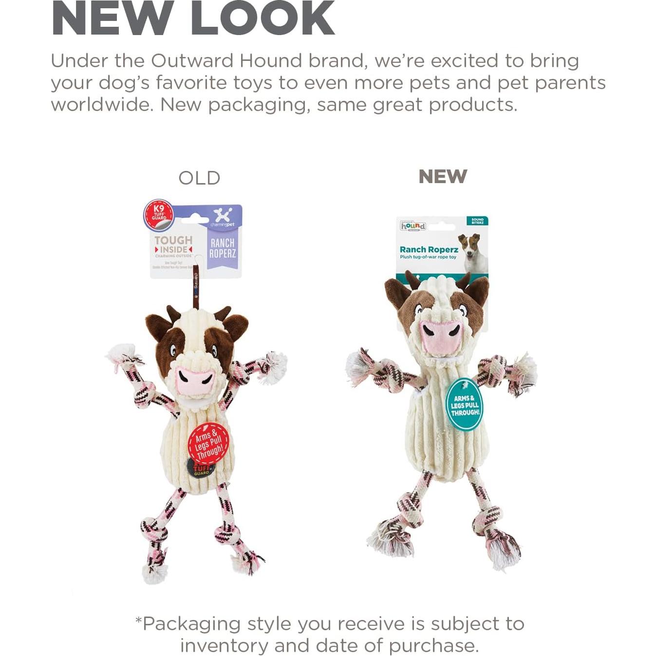 Juguete de Perro de Peluche Outward Hound Vaca Ranch Roperz