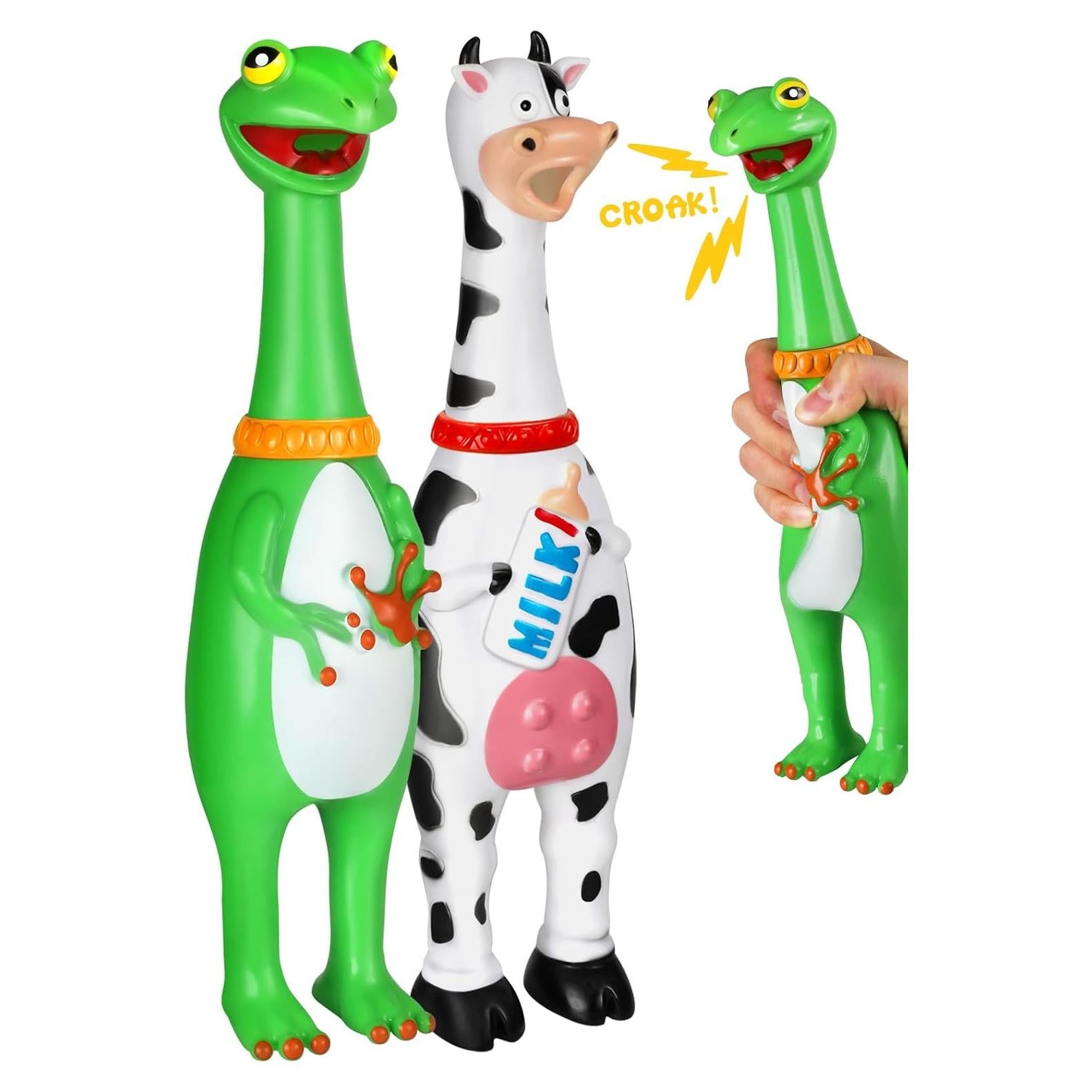 Juguete Squeaky Pollo de Goma Swooflia 30.48 cm - 2-Pack