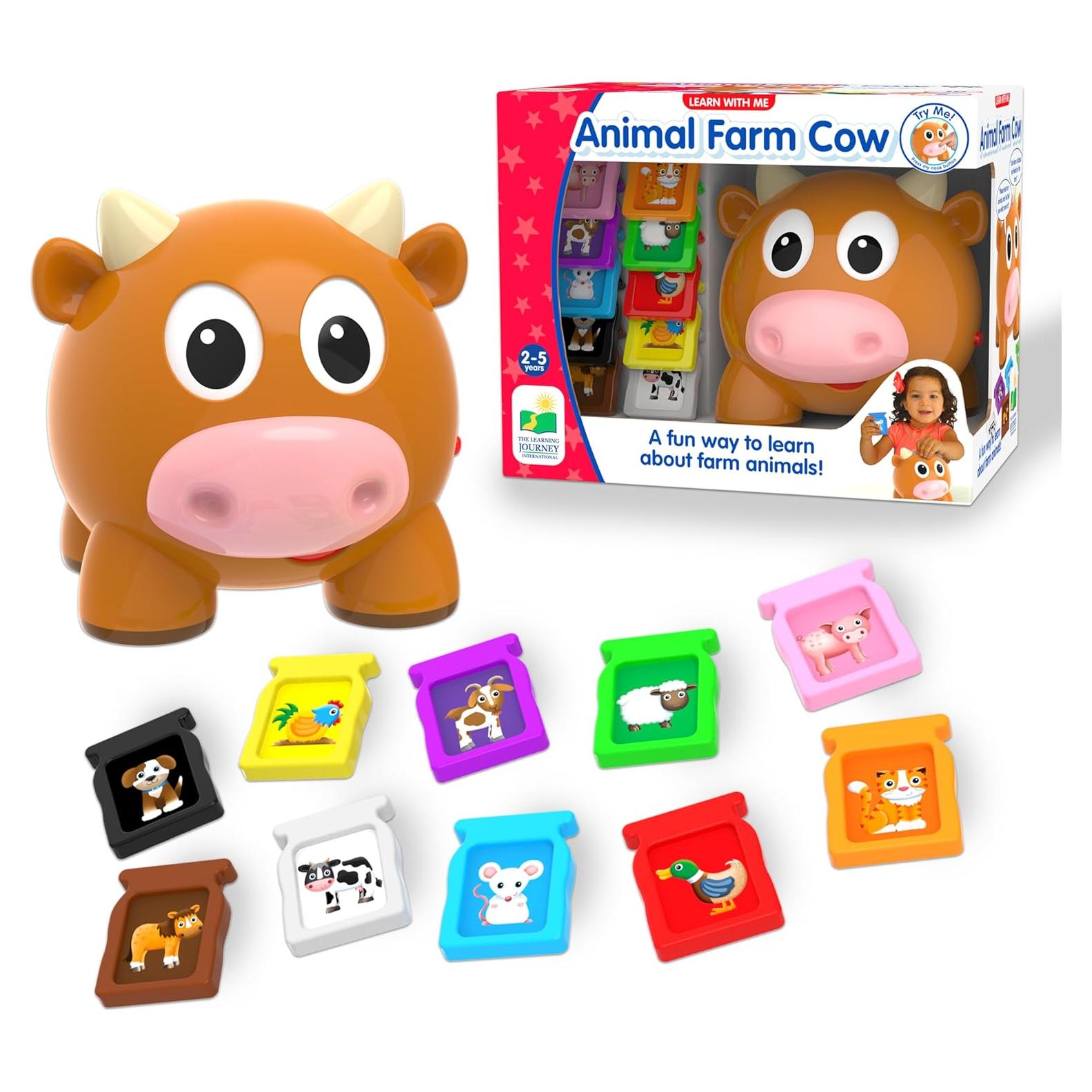 Juego Educativo Vaca de Granja Aprende Conmigo - 2 a 5 Años