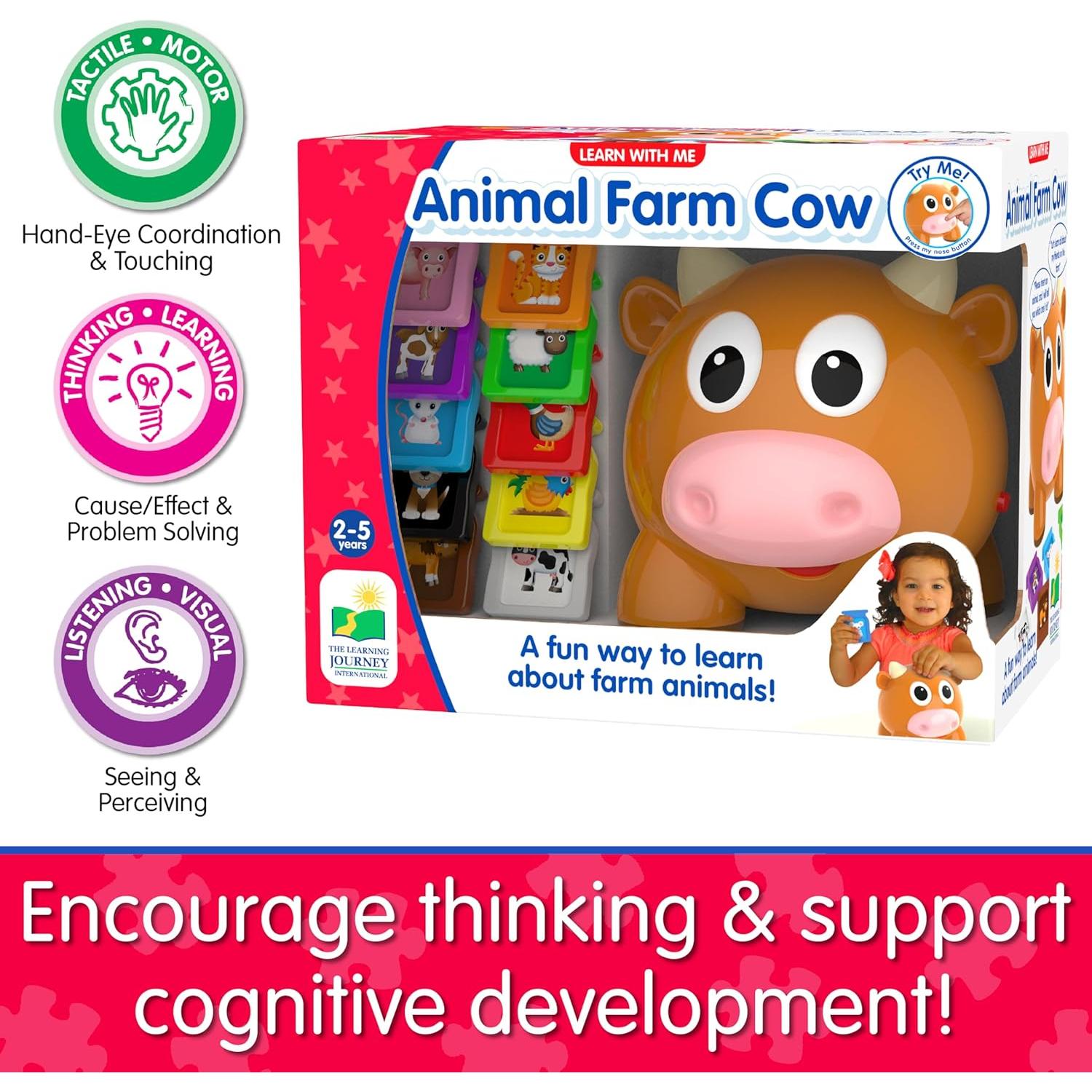 Juego Educativo Vaca de Granja Aprende Conmigo - 2 a 5 Años