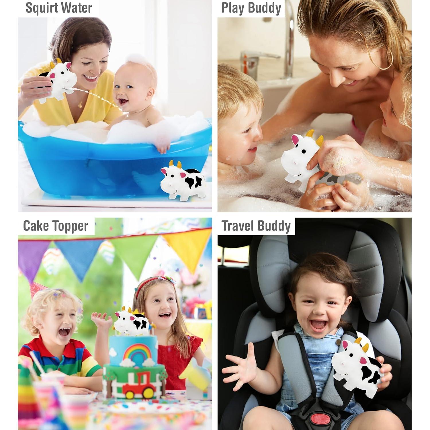 Juguete de Baño en Forma de Vaca DolliBu - Flotante 8.26cm