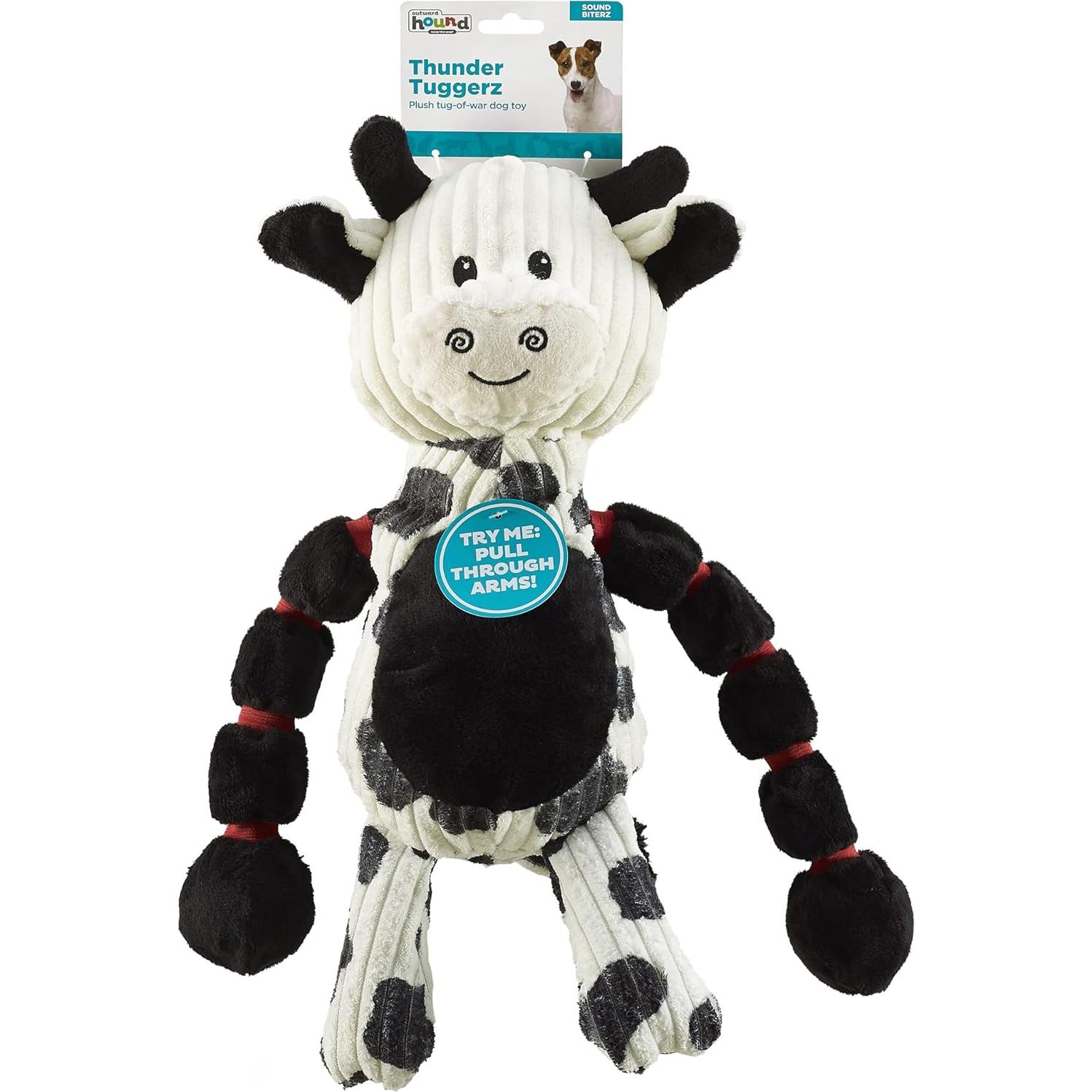 Juguete de Tirar y Aflojar Peluche Outward Hound Vaca 40.9cm