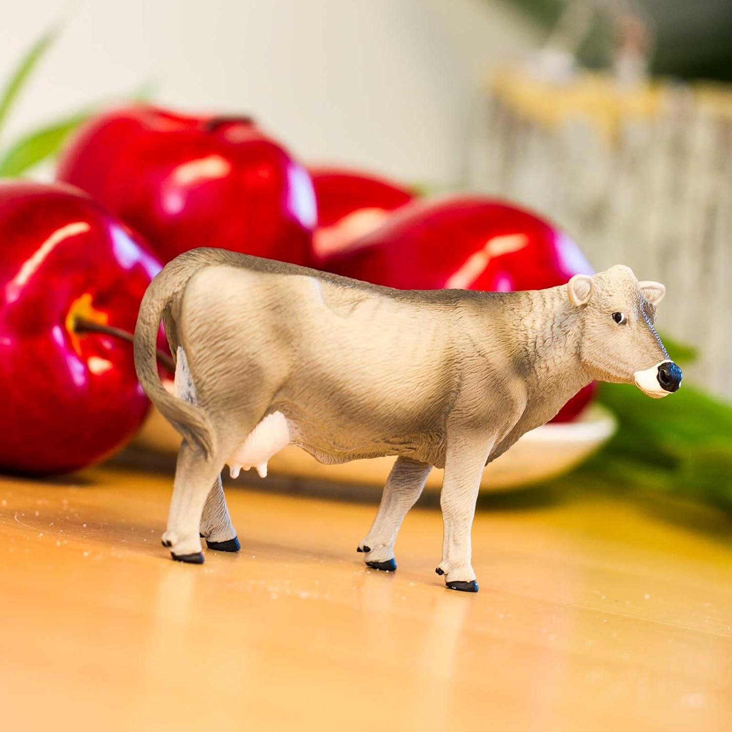 Figura de Vaca Suiza Marrón Safari Ltd. 13.34 cm Juguete Educativo