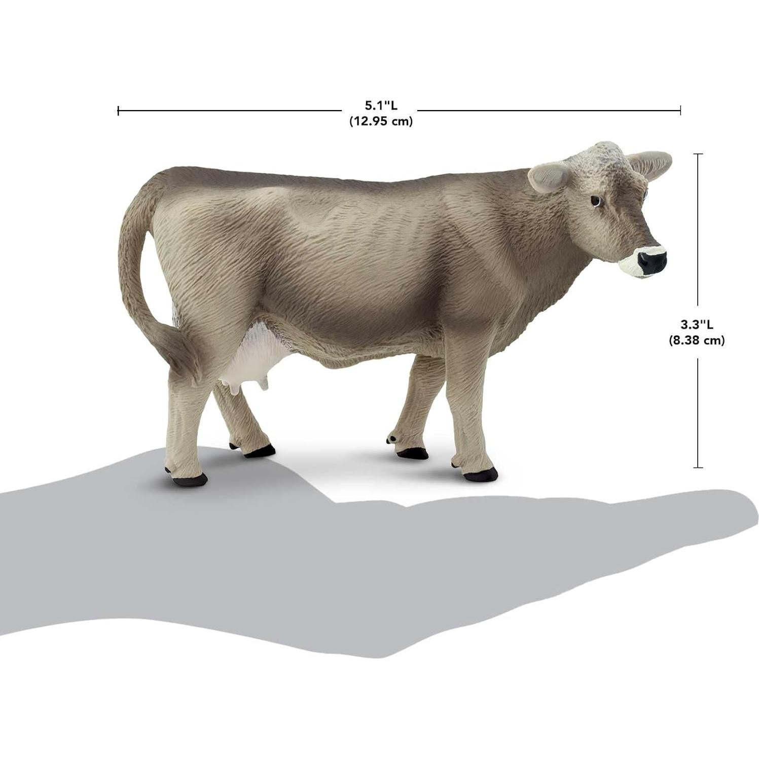 Figura de Vaca Suiza Marrón Safari Ltd. 13.34 cm Juguete Educativo