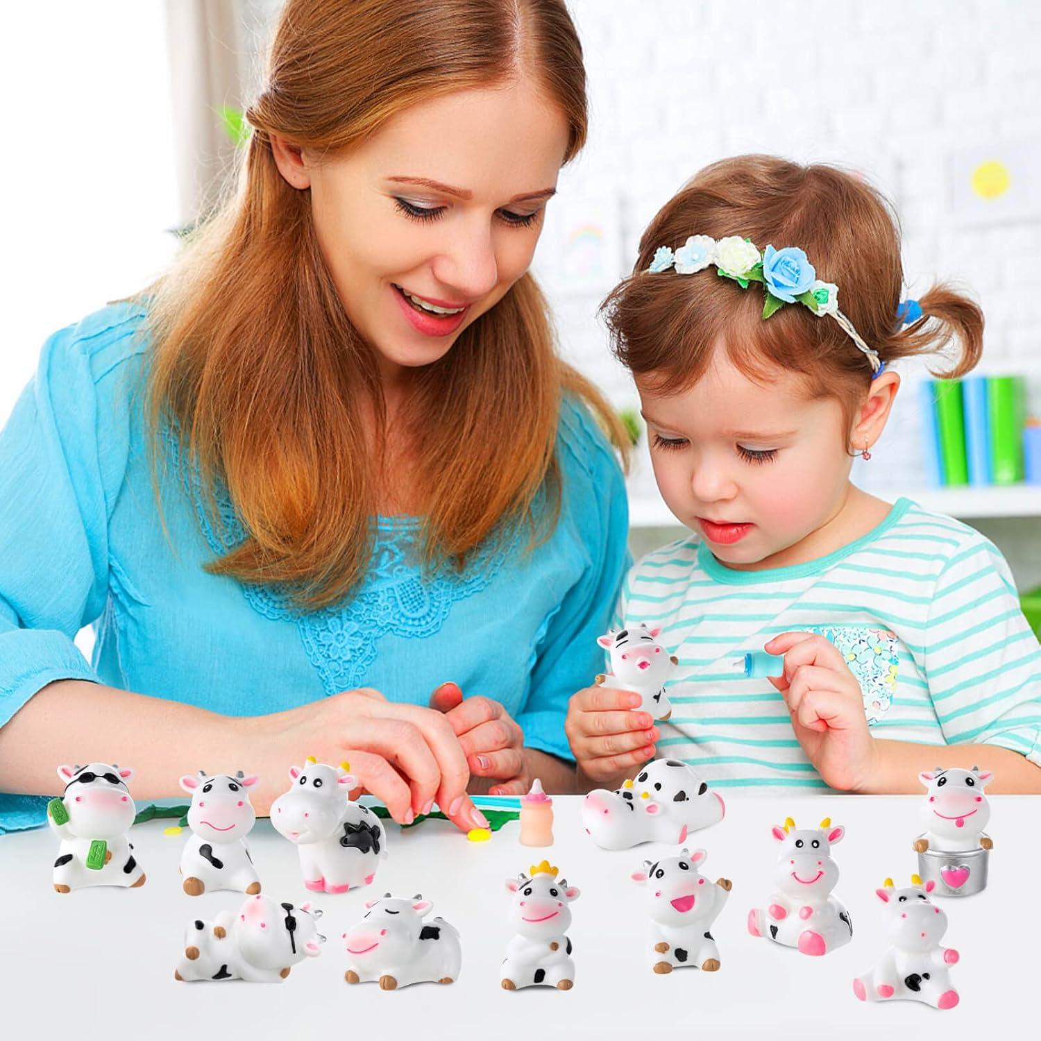 16 Figuras de Vaca Miniatura TORINALITAL para Decoración