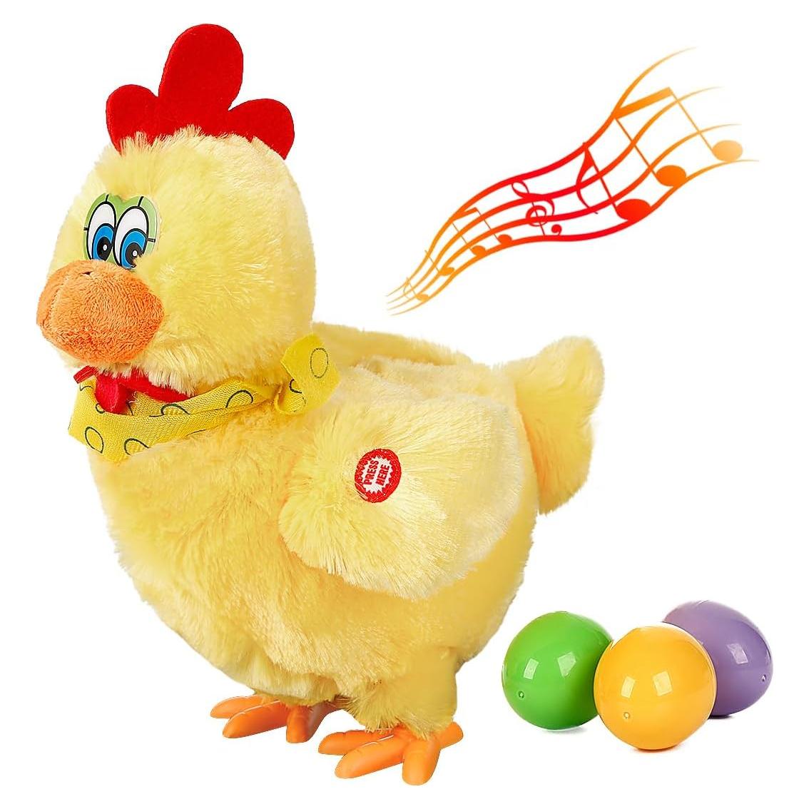 Juguete de Pascua Pollo Loco SteamerLove con Sonido y Huevos