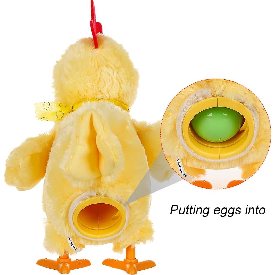 Juguete de Pascua Pollo Loco SteamerLove con Sonido y Huevos