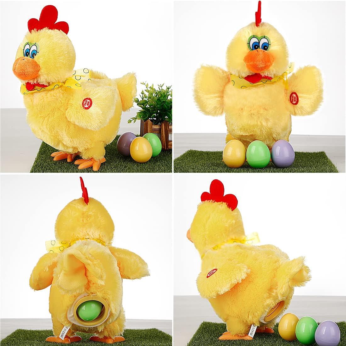 Juguete de Pascua Pollo Loco SteamerLove con Sonido y Huevos