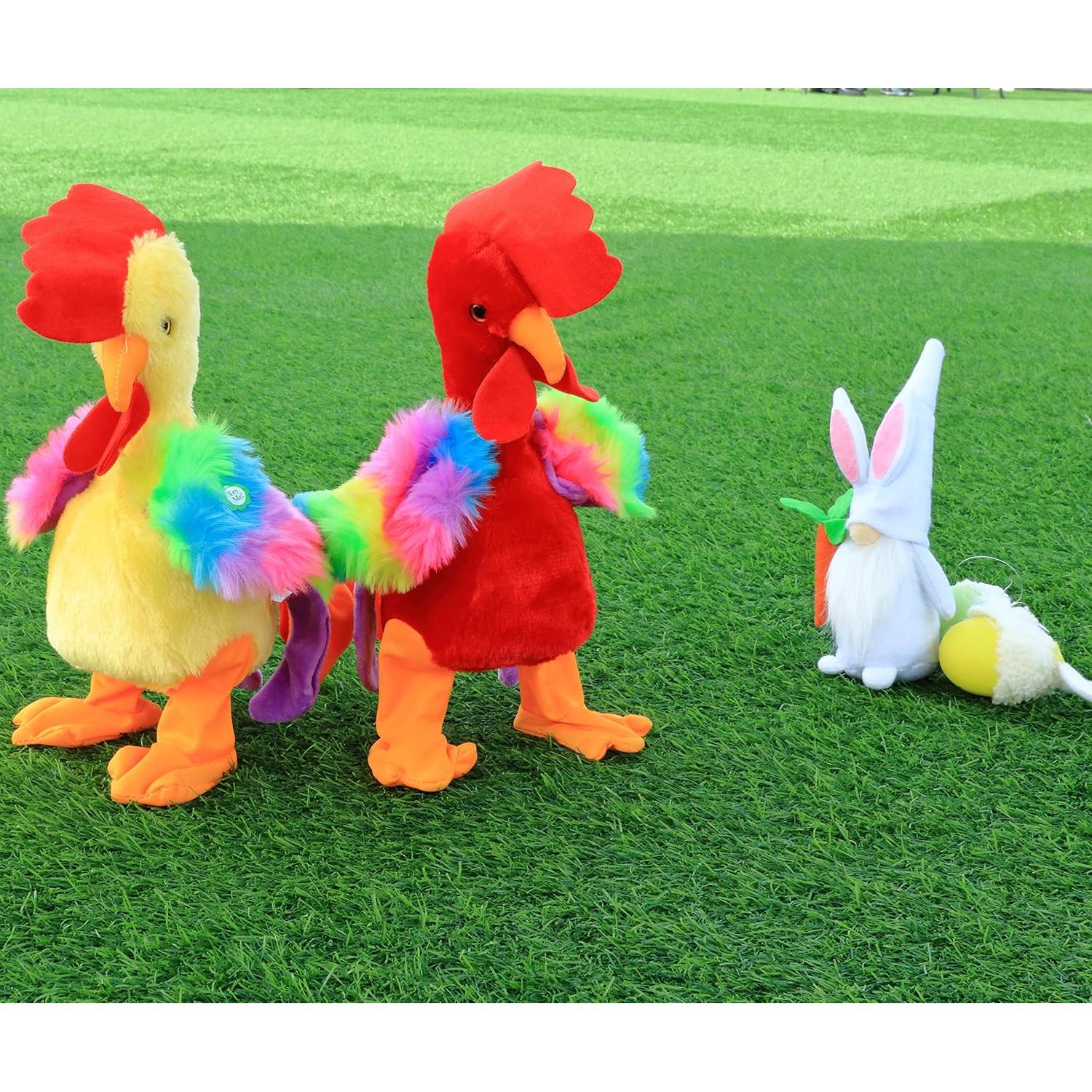 Juguete de Peluche Interactivo Easfan Pollo Amarillo 34.3 cm