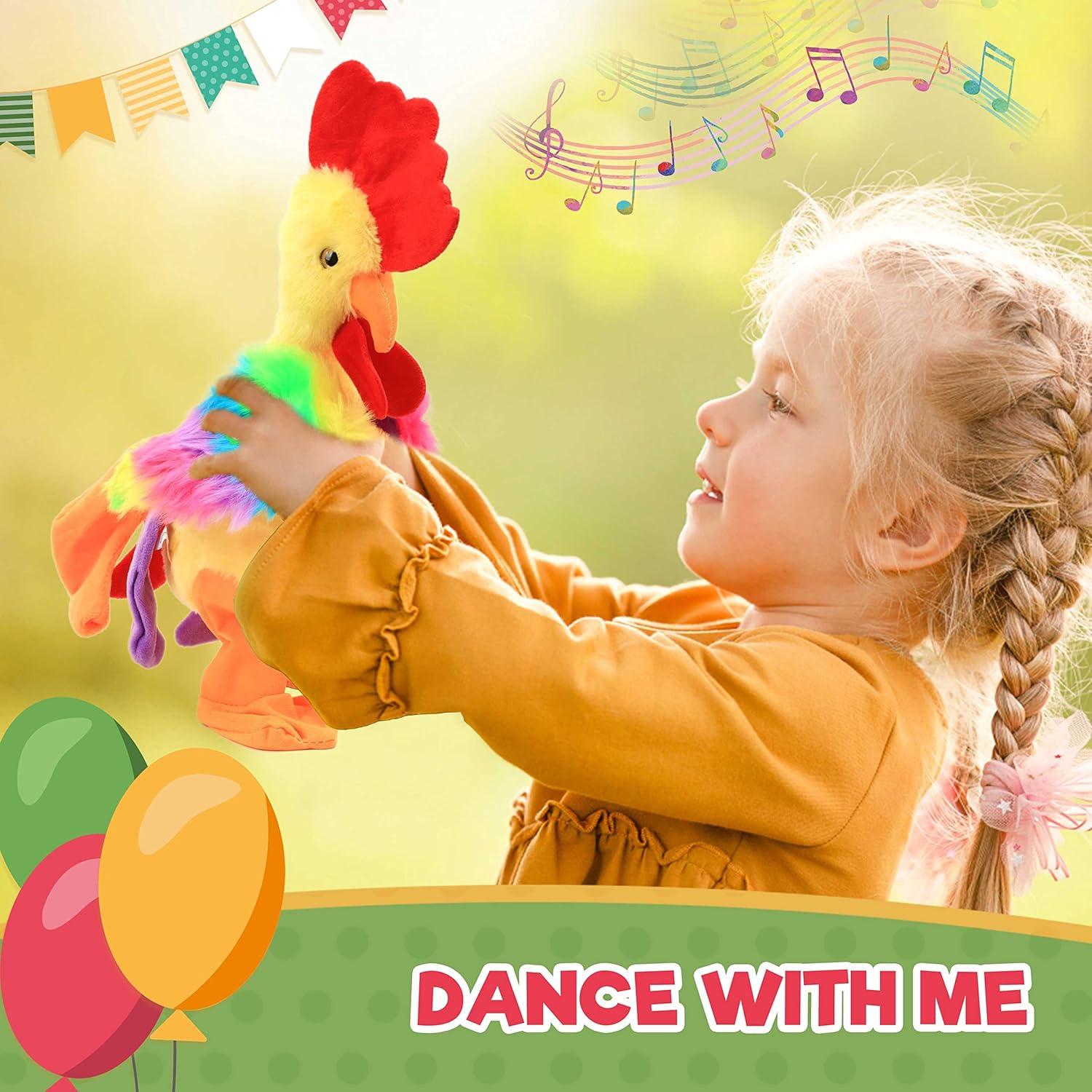 Juguete de Peluche Interactivo Easfan Pollo Amarillo 34.3 cm