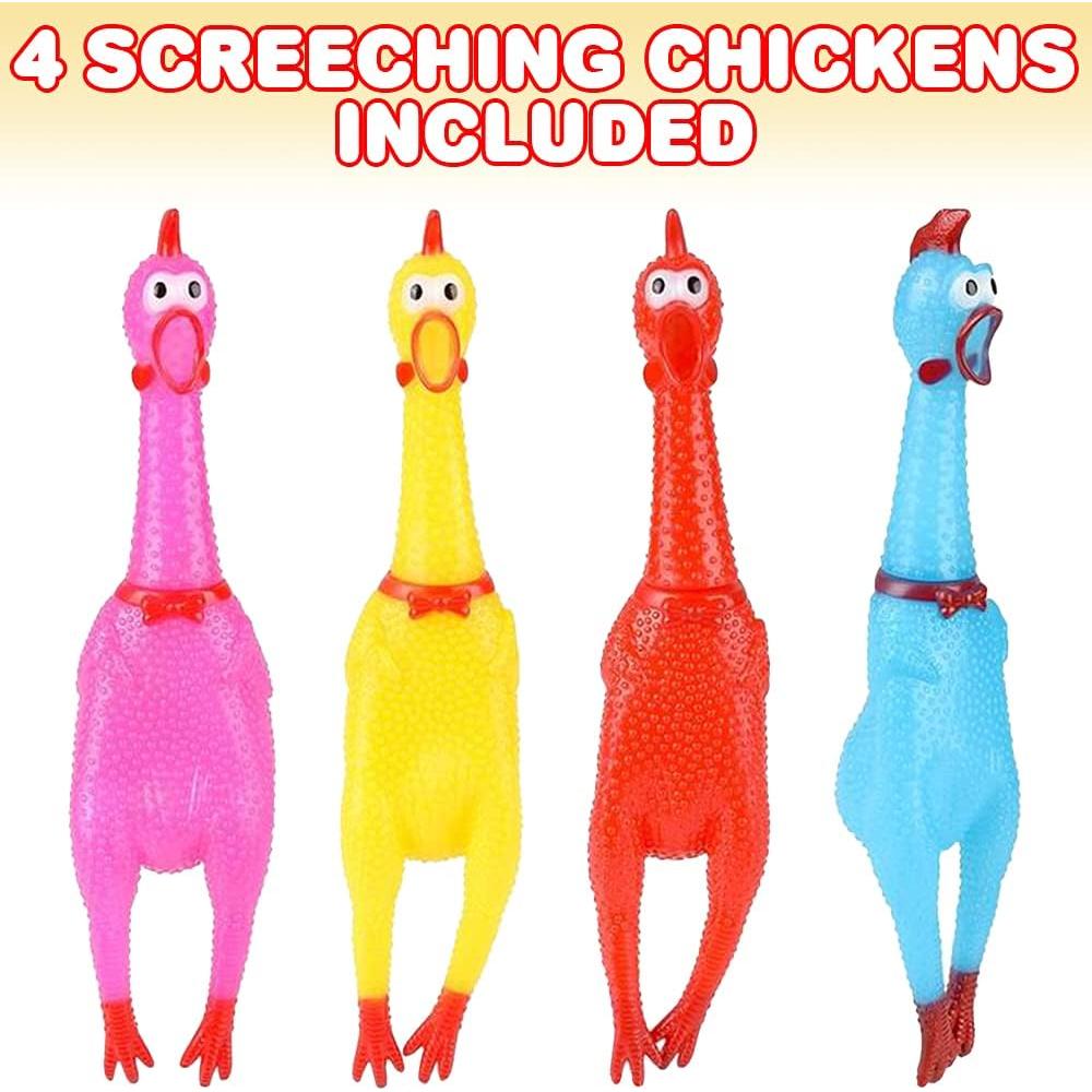 Set de 4 Juguetes de Pollo Gritón ArtCreativity - 41.91 cm