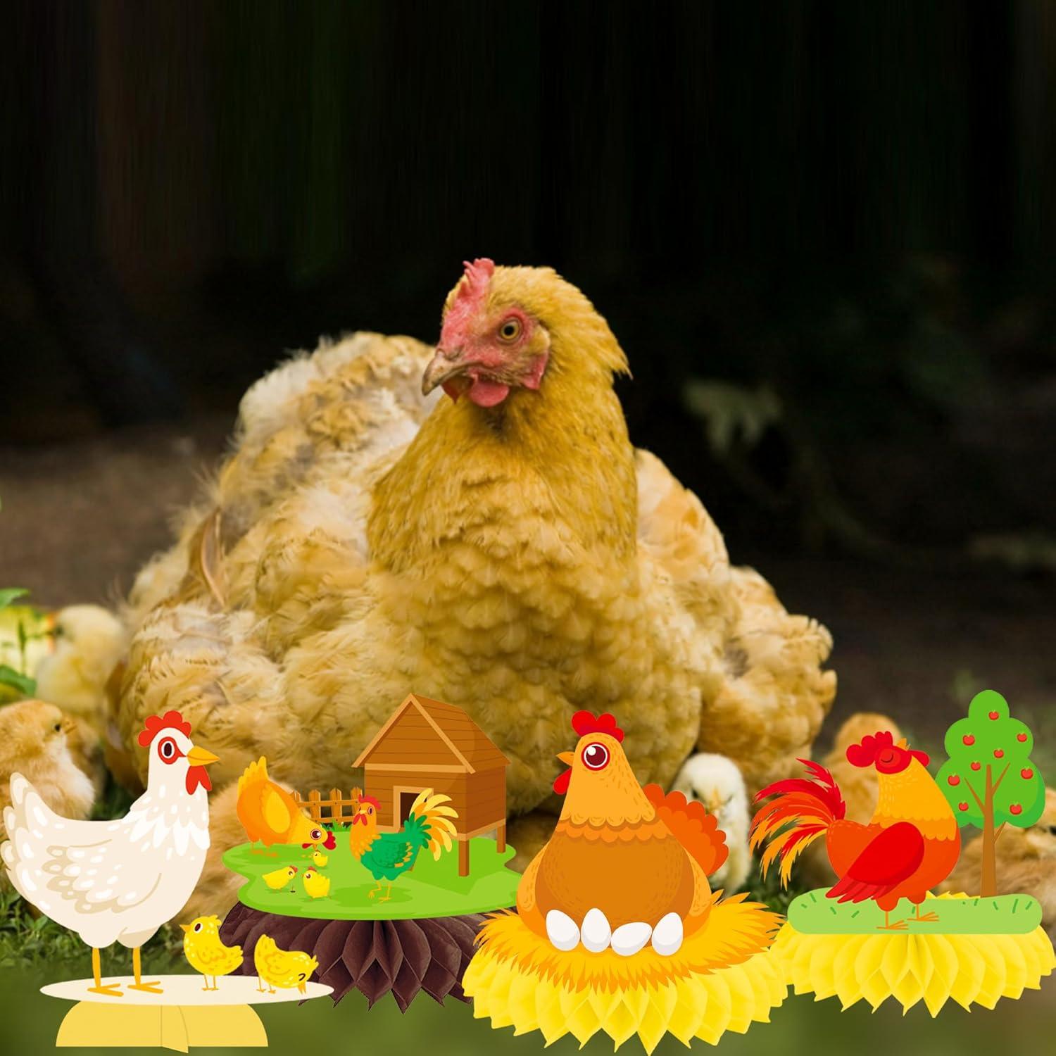 Centros de Mesa de Panal de Pollo 12 Pcs umoni para Fiestas