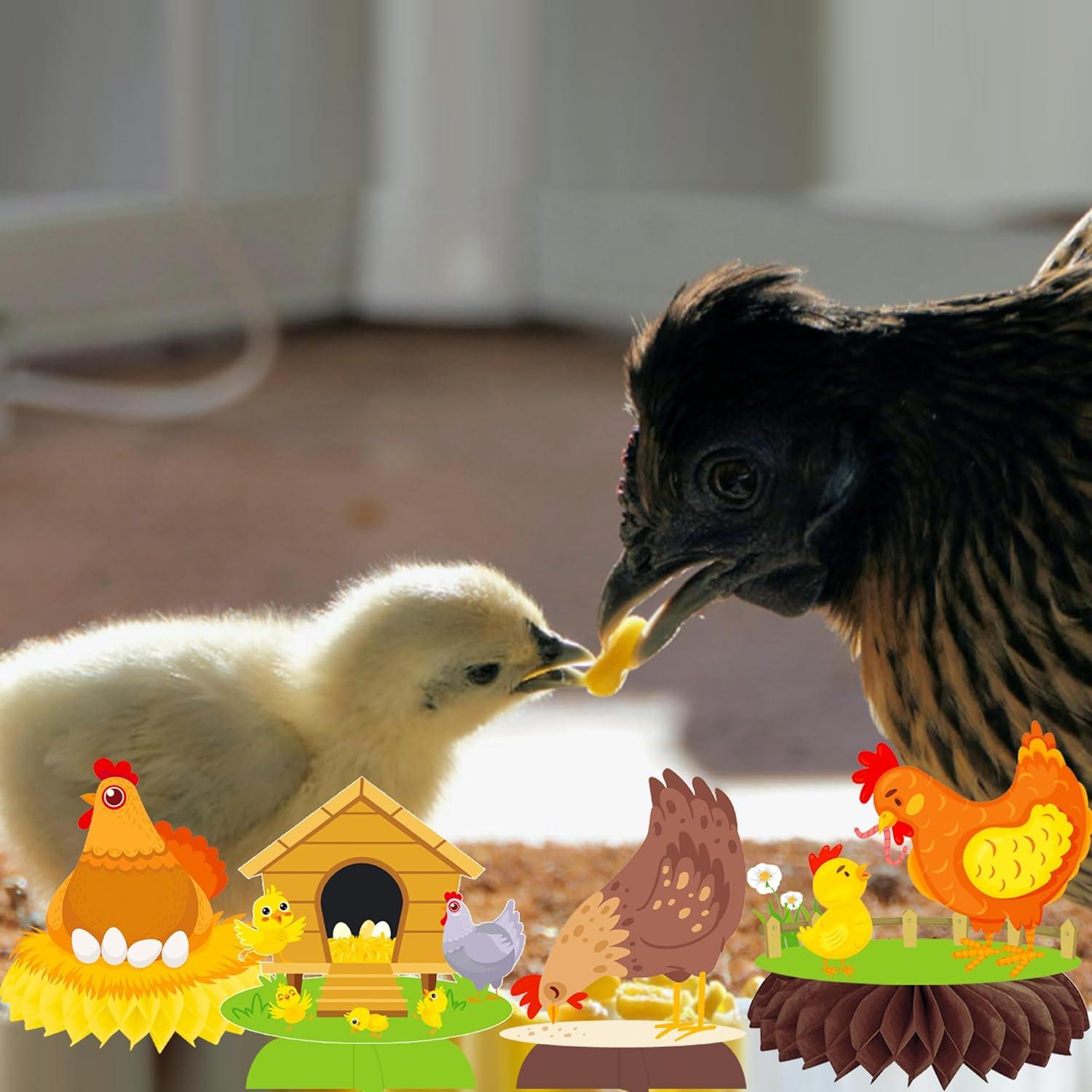 Centros de Mesa de Panal de Pollo 12 Pcs umoni para Fiestas