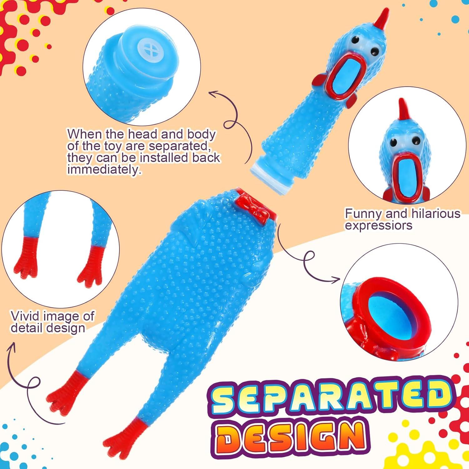 Juguete de Pollo de Goma Honoson 32 Pcs 30.48 cm Multicolor