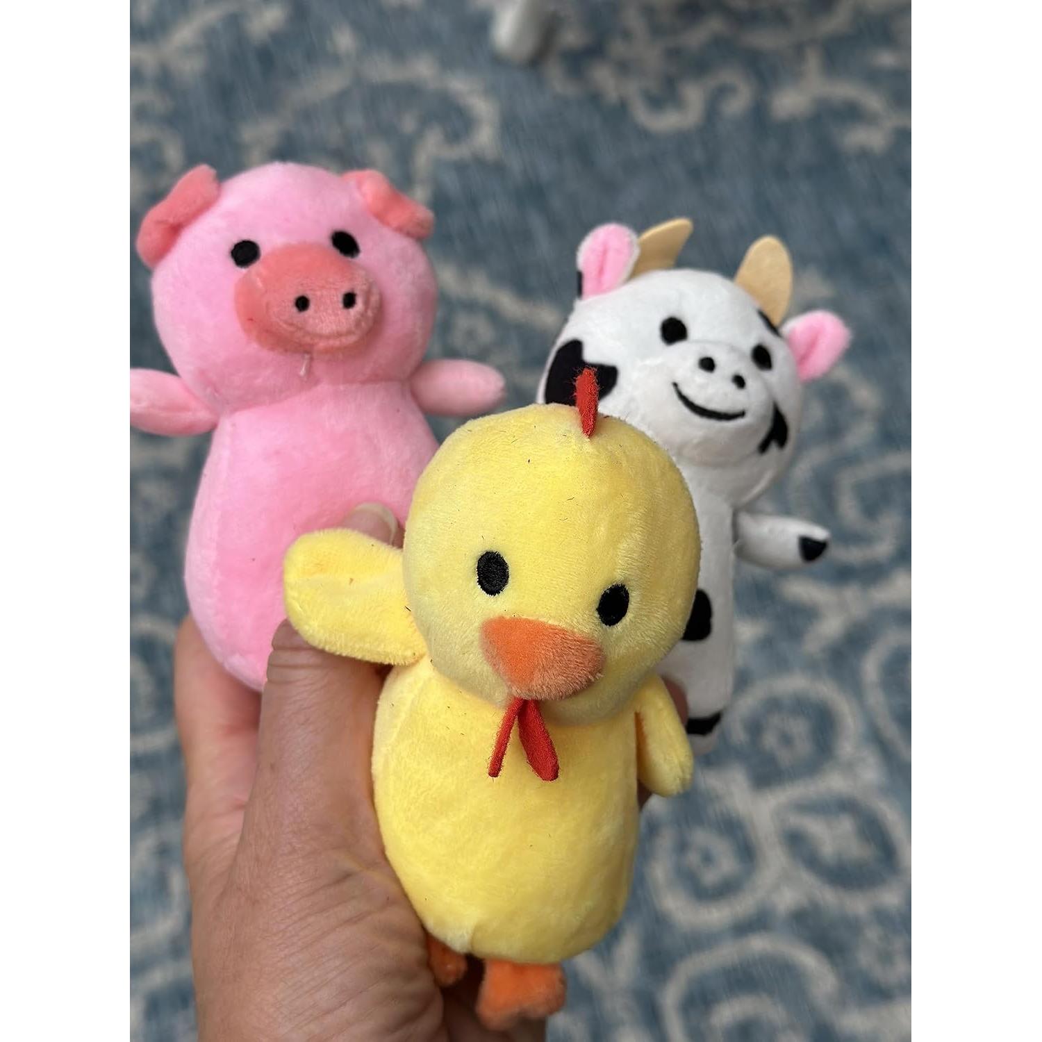 Juguetes de Peluche Squeaky Glow Pups para Perros Pequeños - 3 Piezas