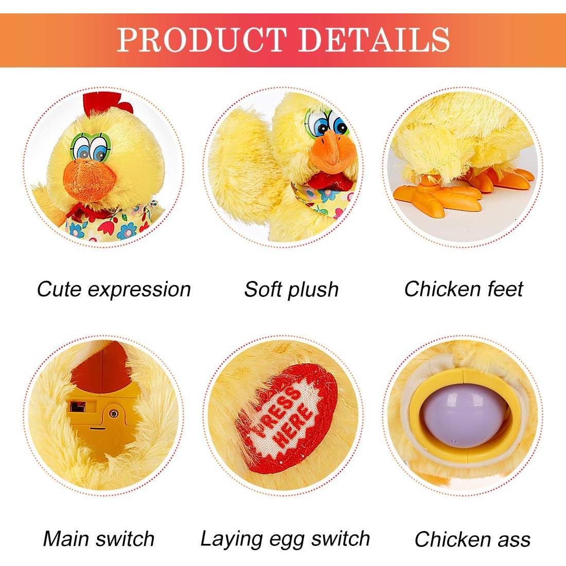 Muñeca de Juguete Pollo de Pascua Besteamer 29cm con Sonido