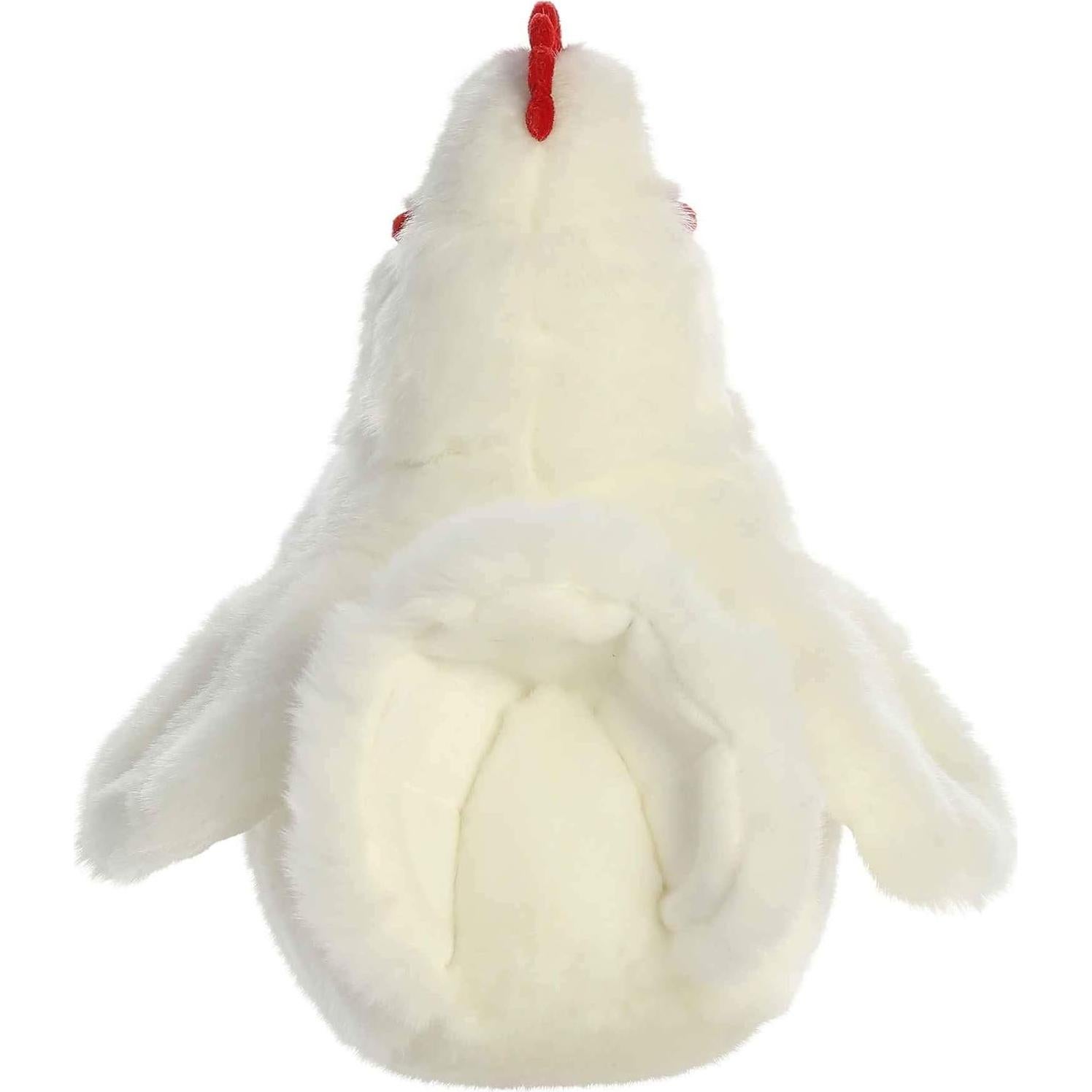 Peluche Gallina Blanca Miyoni 14 cm - Aurora Realista
