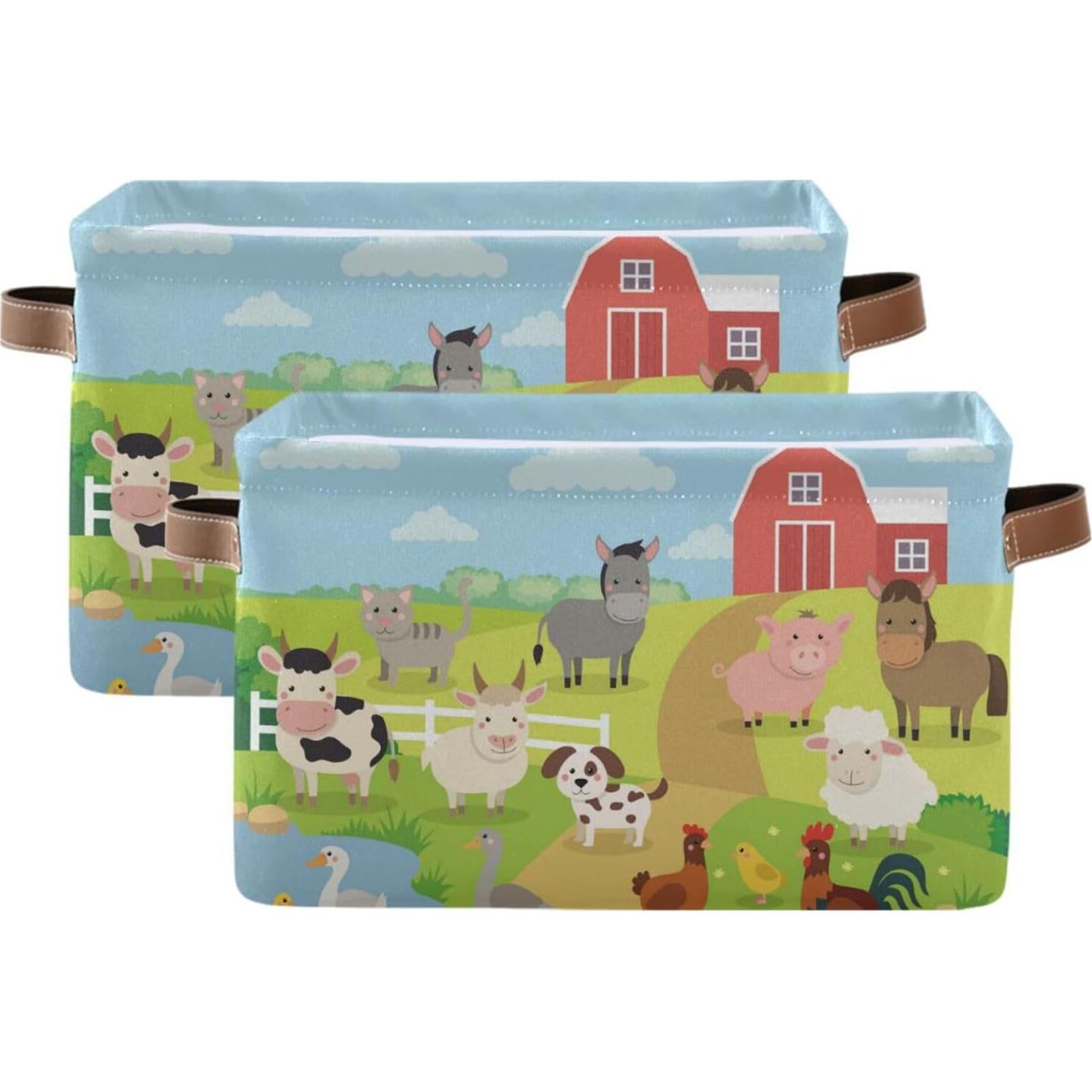 Canasta de Almacenamiento Plegable SUABO 36.1x25.9cm Animales