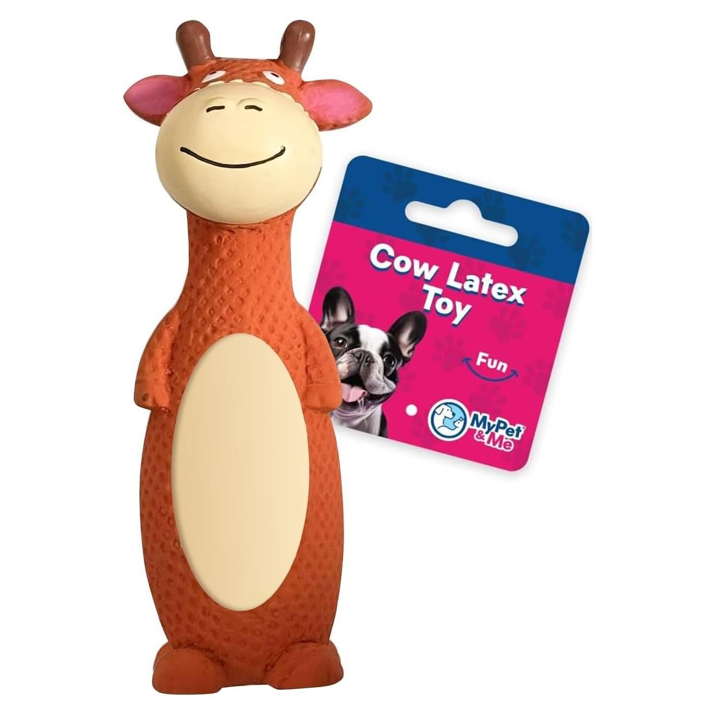 Juguete para Perros Mi Mascota y Yo Vaca Naranja 15.24 cm