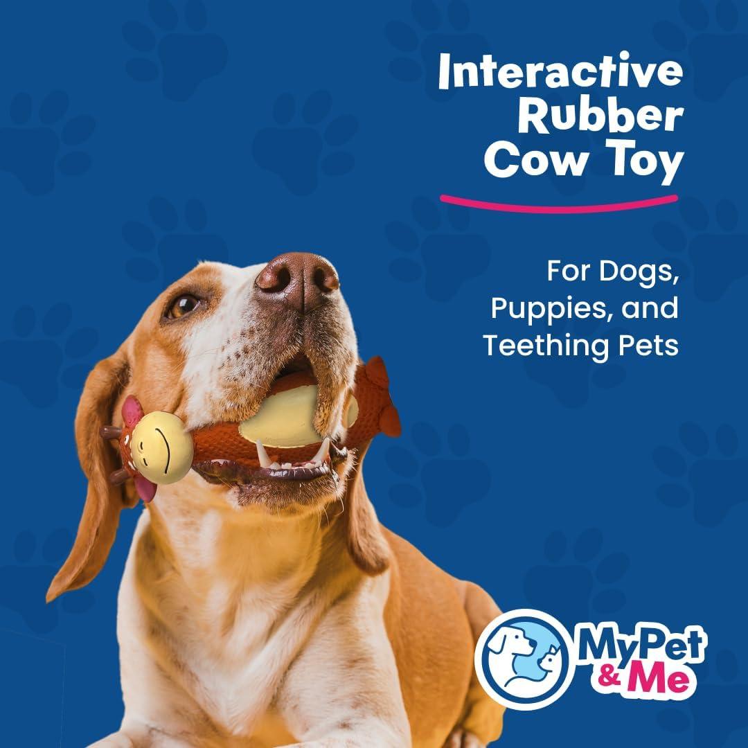 Juguete para Perros Mi Mascota y Yo Vaca Naranja 15.24 cm