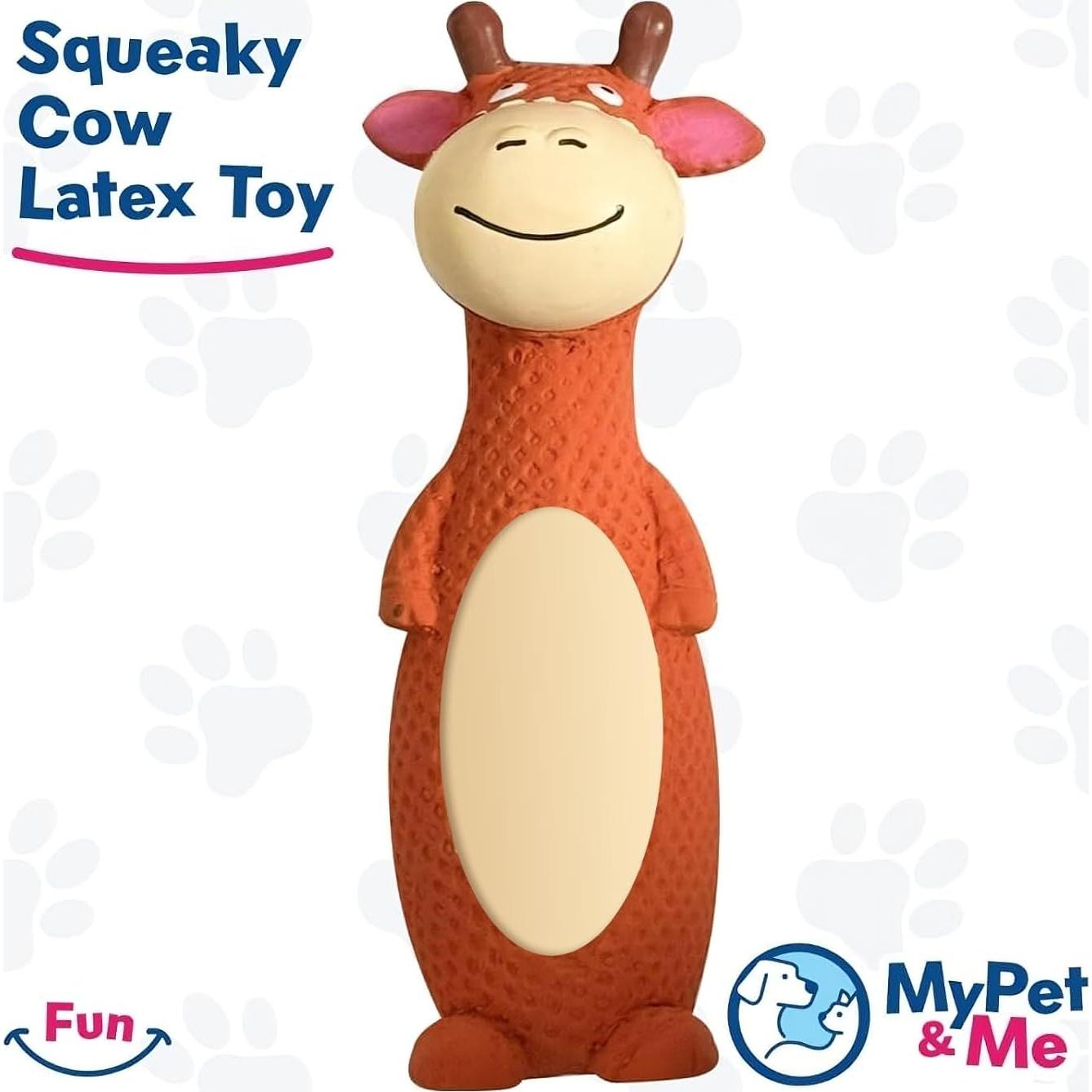 Juguete para Perros Mi Mascota y Yo Vaca Naranja 15.24 cm