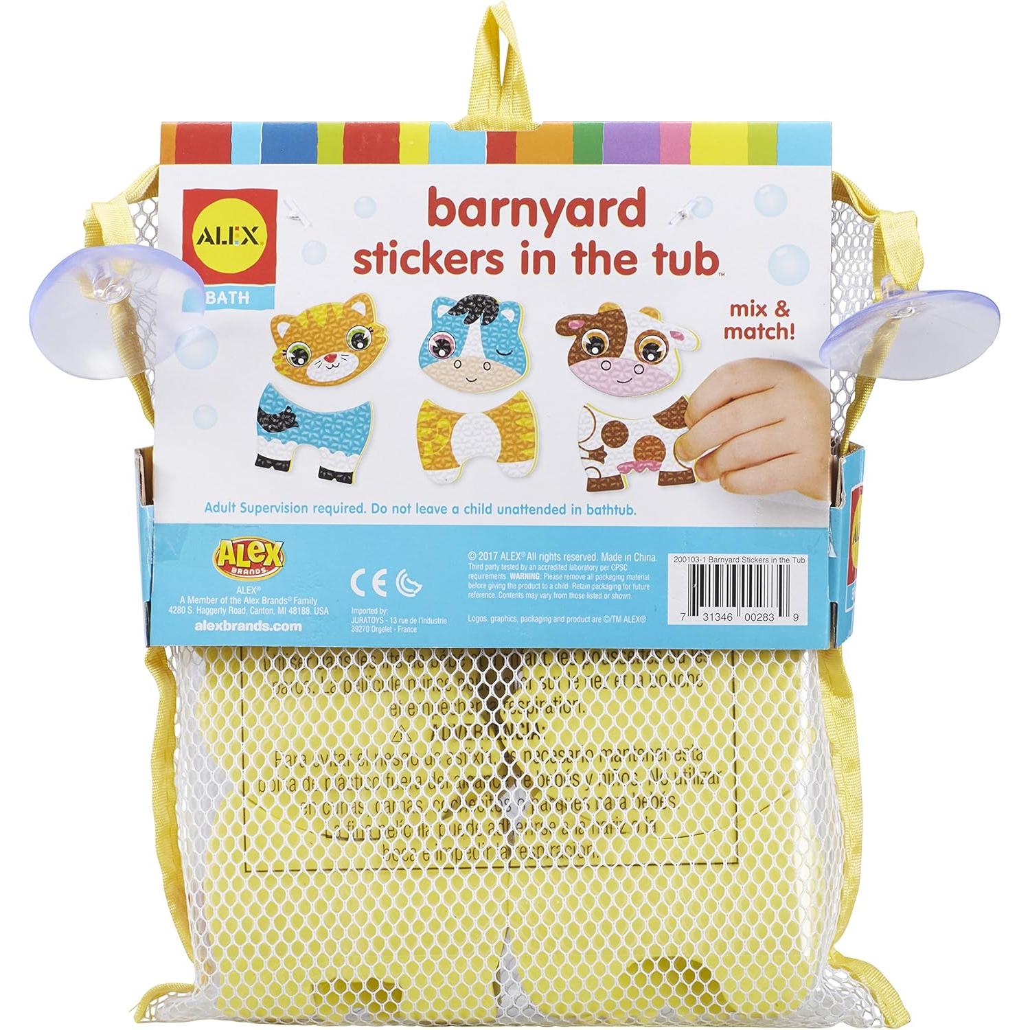 Calcomanías de Baño ALEX 200103-1 Granja Multicolor 12 Piezas