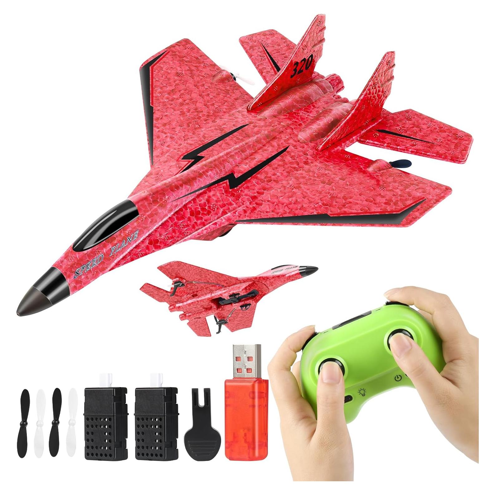 Avión RC NEWFATE F22 Inalámbrico 2CH con Luces LED